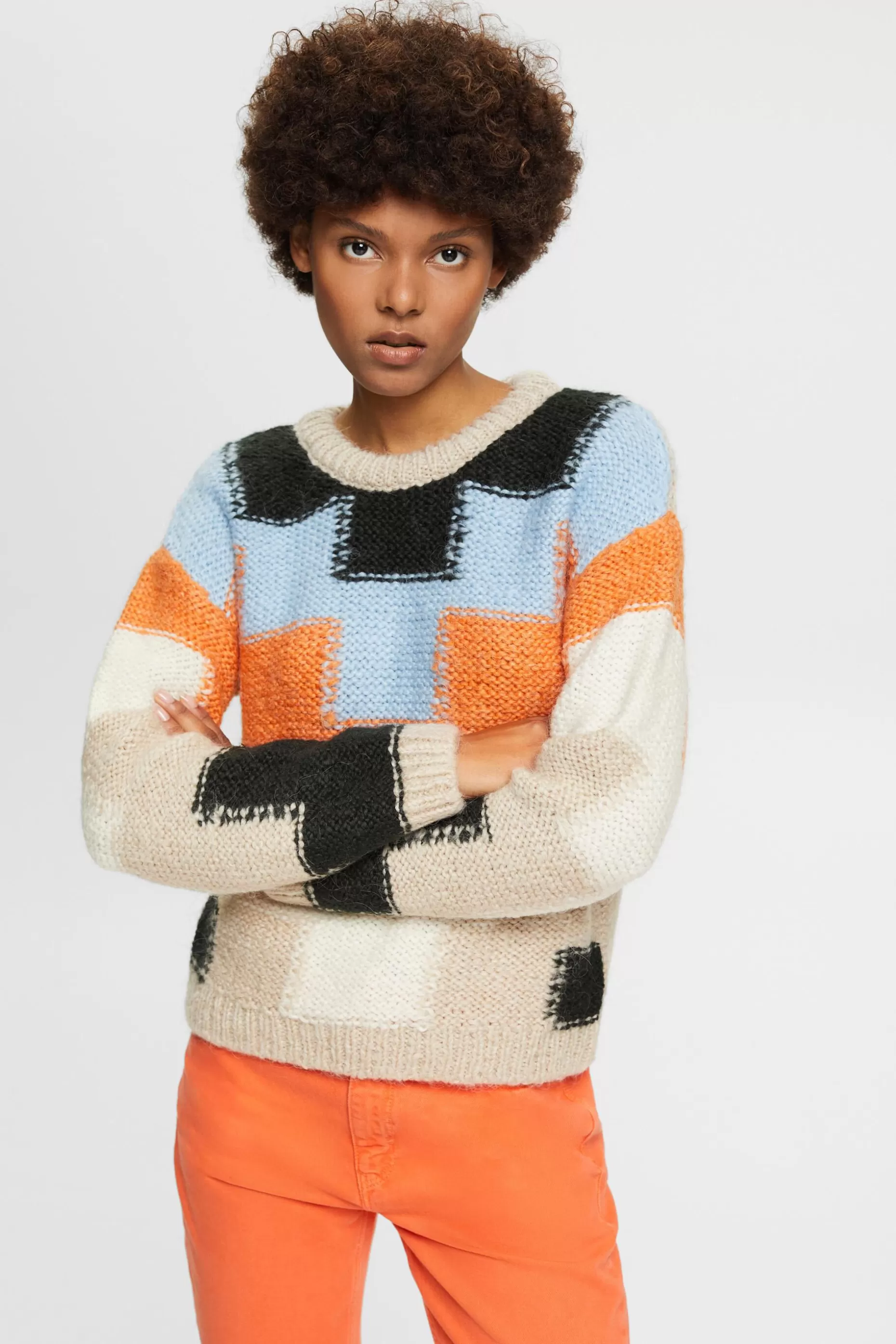 ESPRIT Chunky knit intarsia jumper at our Online Shop *Women Sweaters