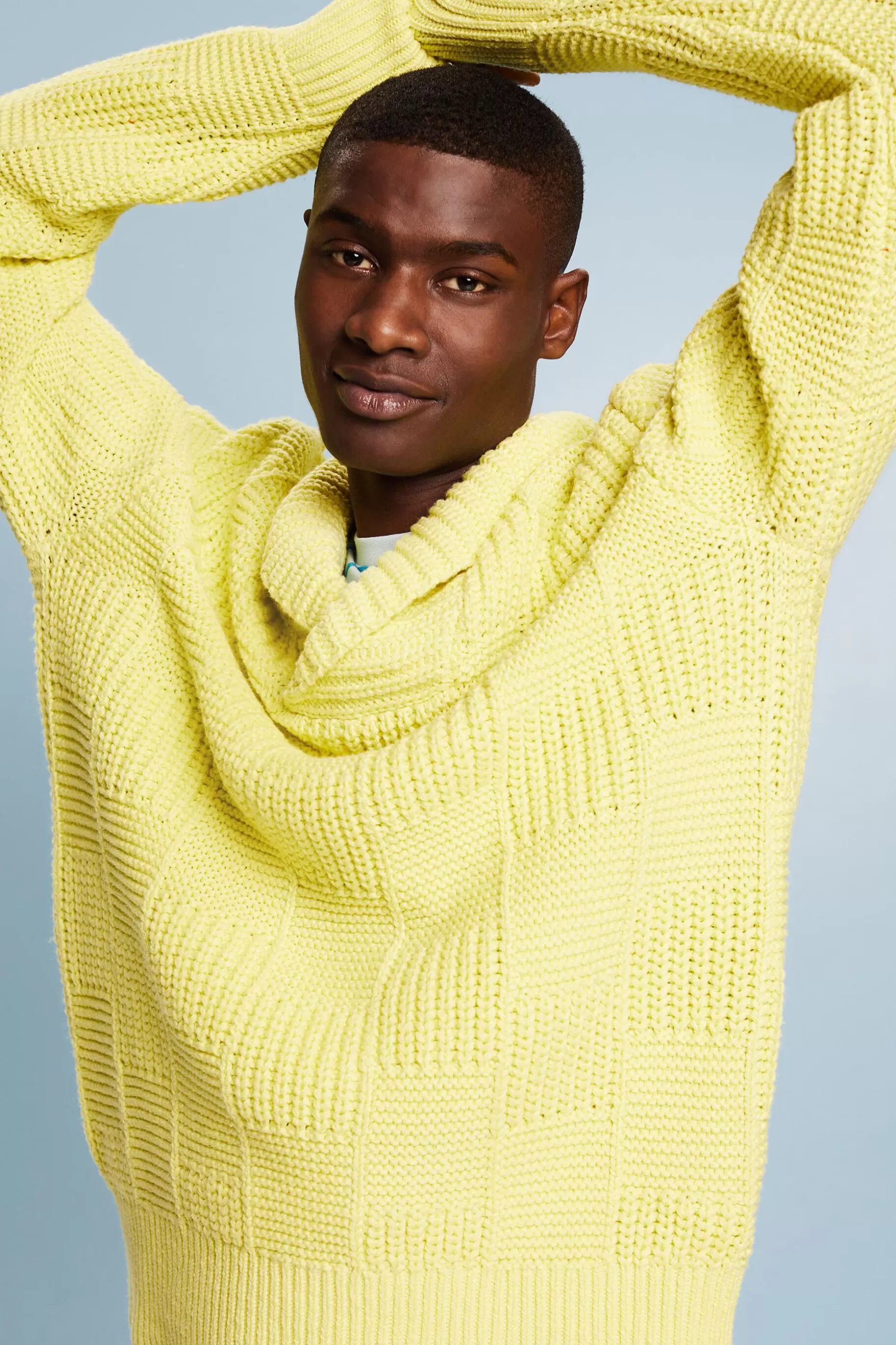 ESPRIT Chunky Knit Shawl Sweater at our Online Shop *Men Sweaters
