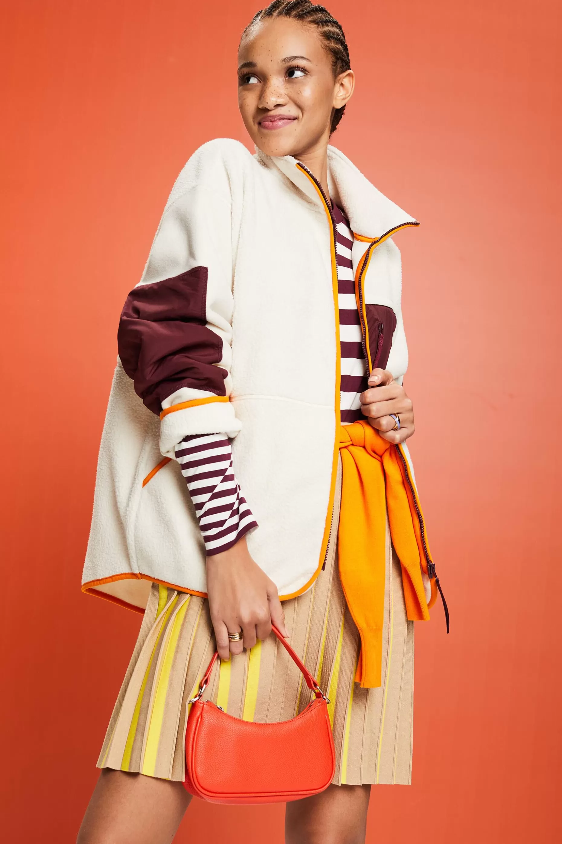 ESPRIT Colorblock Fleece Jacket at our Online Shop *Women Sweatshirts + Hoodies