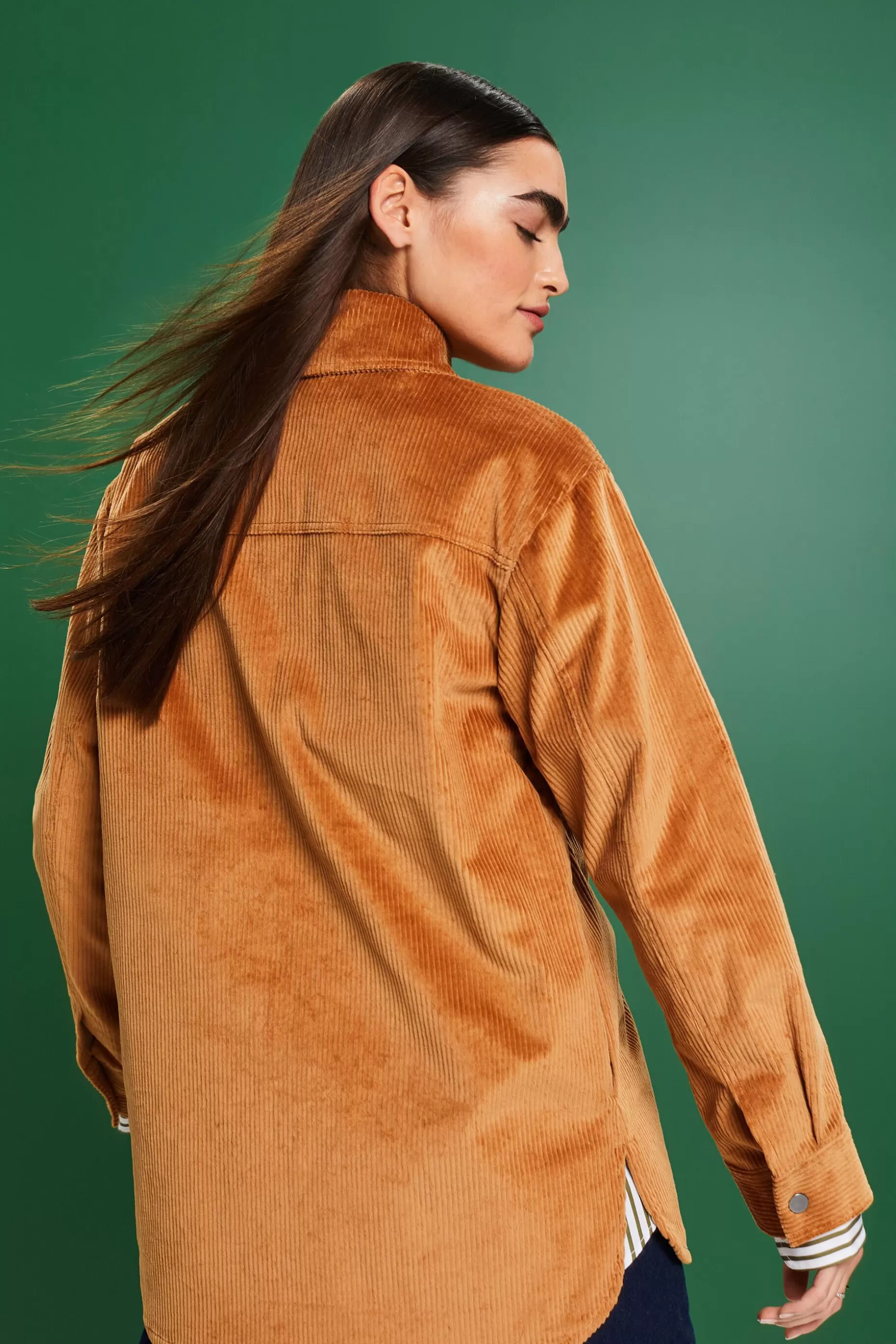 ESPRIT Corduroy Button-Down Shirt at our Online Shop *Women Clearance 60%-70% Off