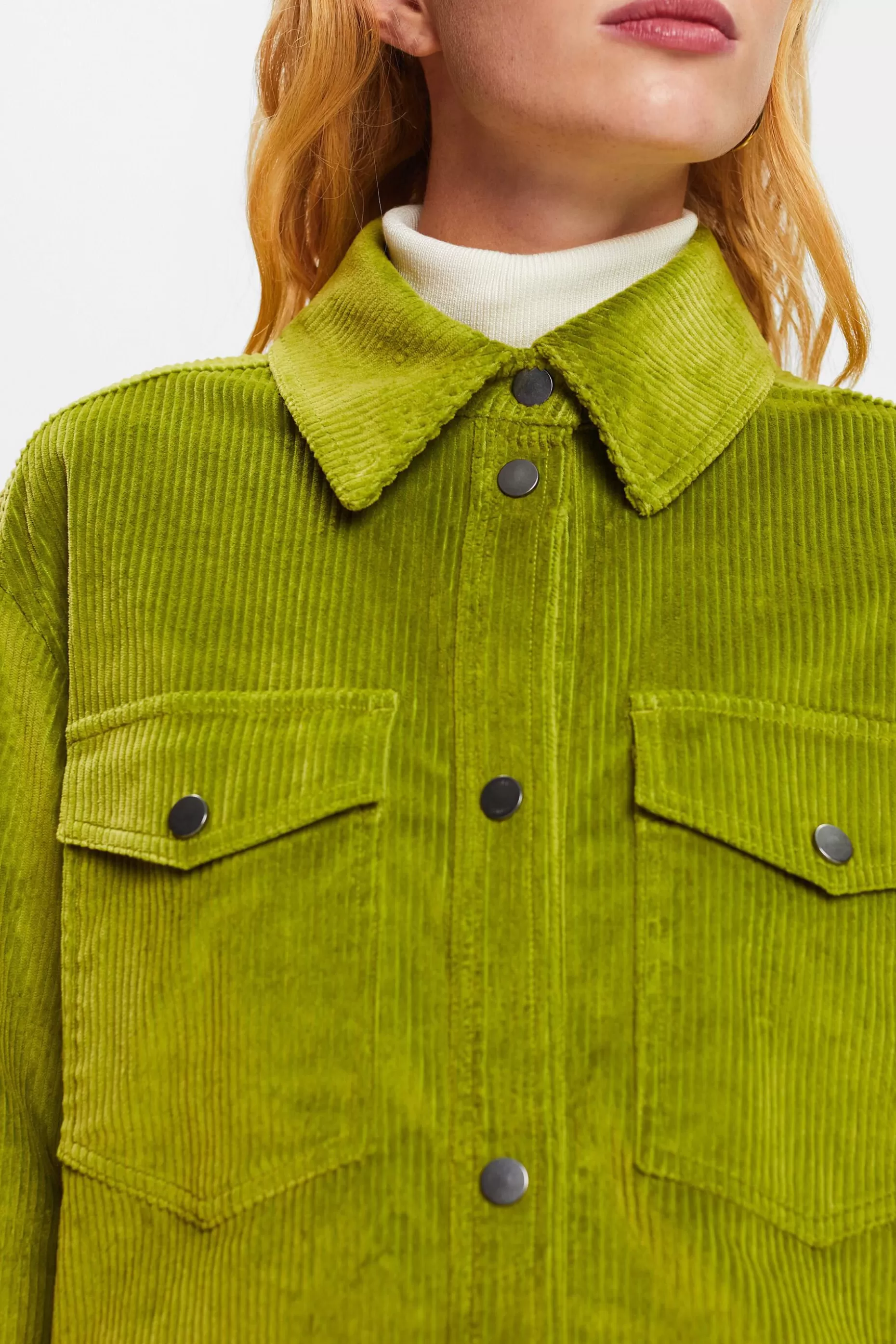 ESPRIT Corduroy Button-Down Shirt at our Online Shop *Women Jackets + Coats