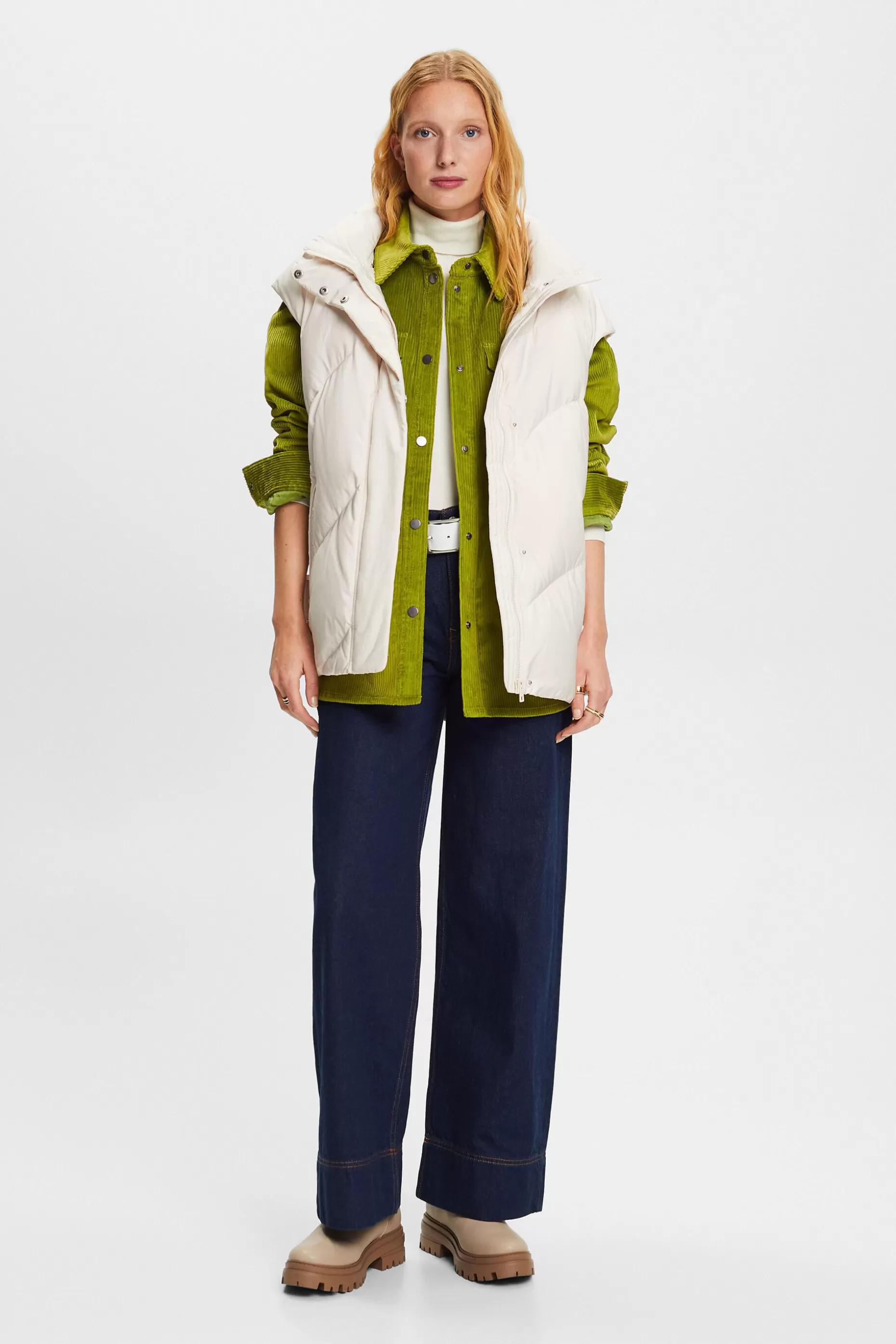ESPRIT Corduroy Button-Down Shirt at our Online Shop *Women Jackets + Coats