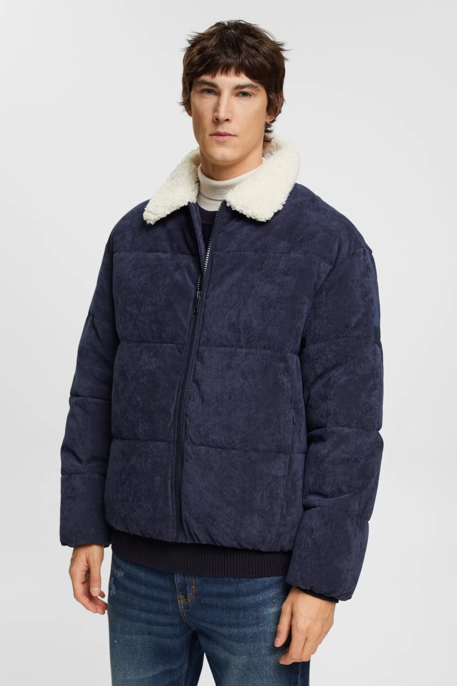 ESPRIT Corduroy puffer jacket at our Online Shop *Men Jackets + Coats