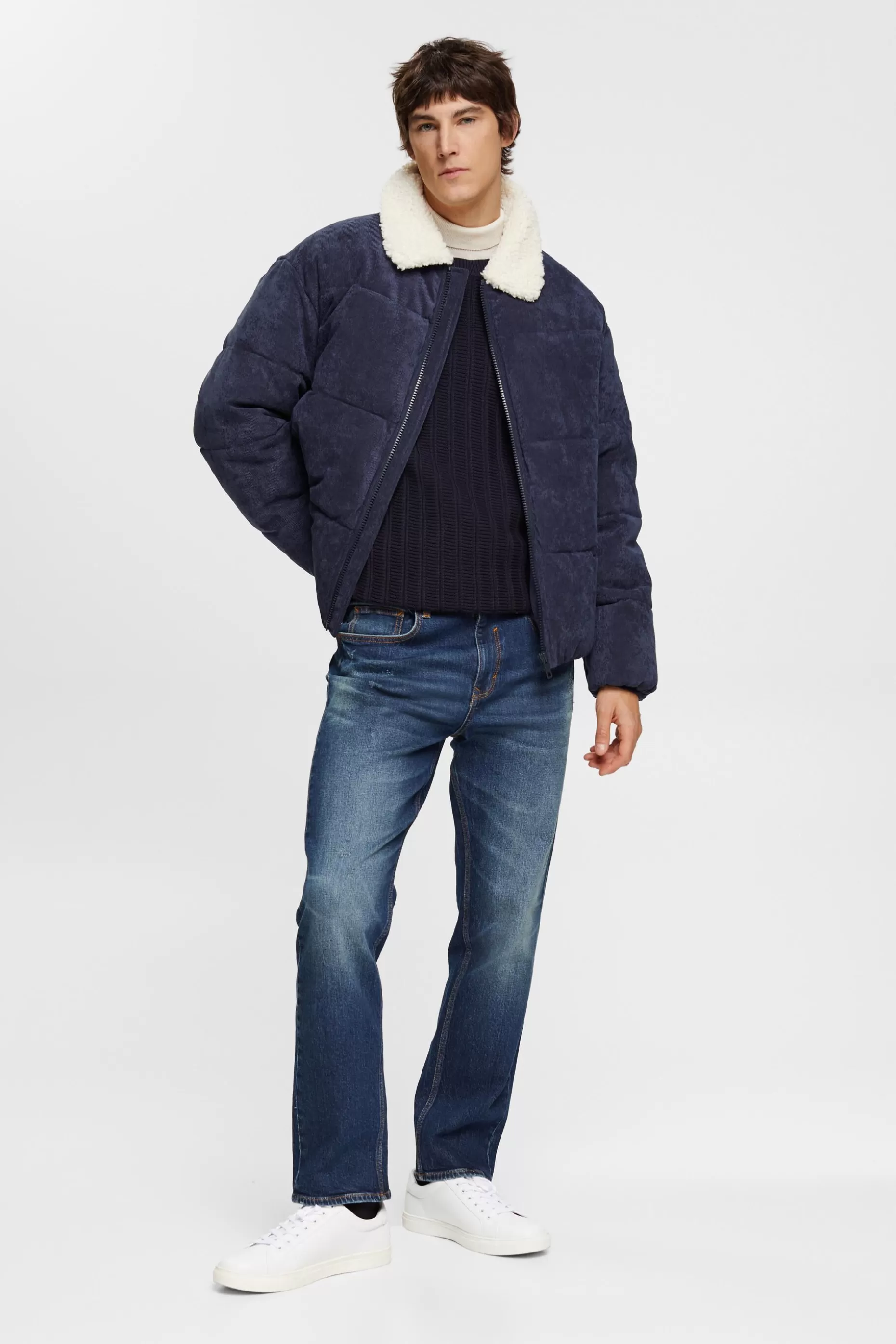 ESPRIT Corduroy puffer jacket at our Online Shop *Men Jackets + Coats