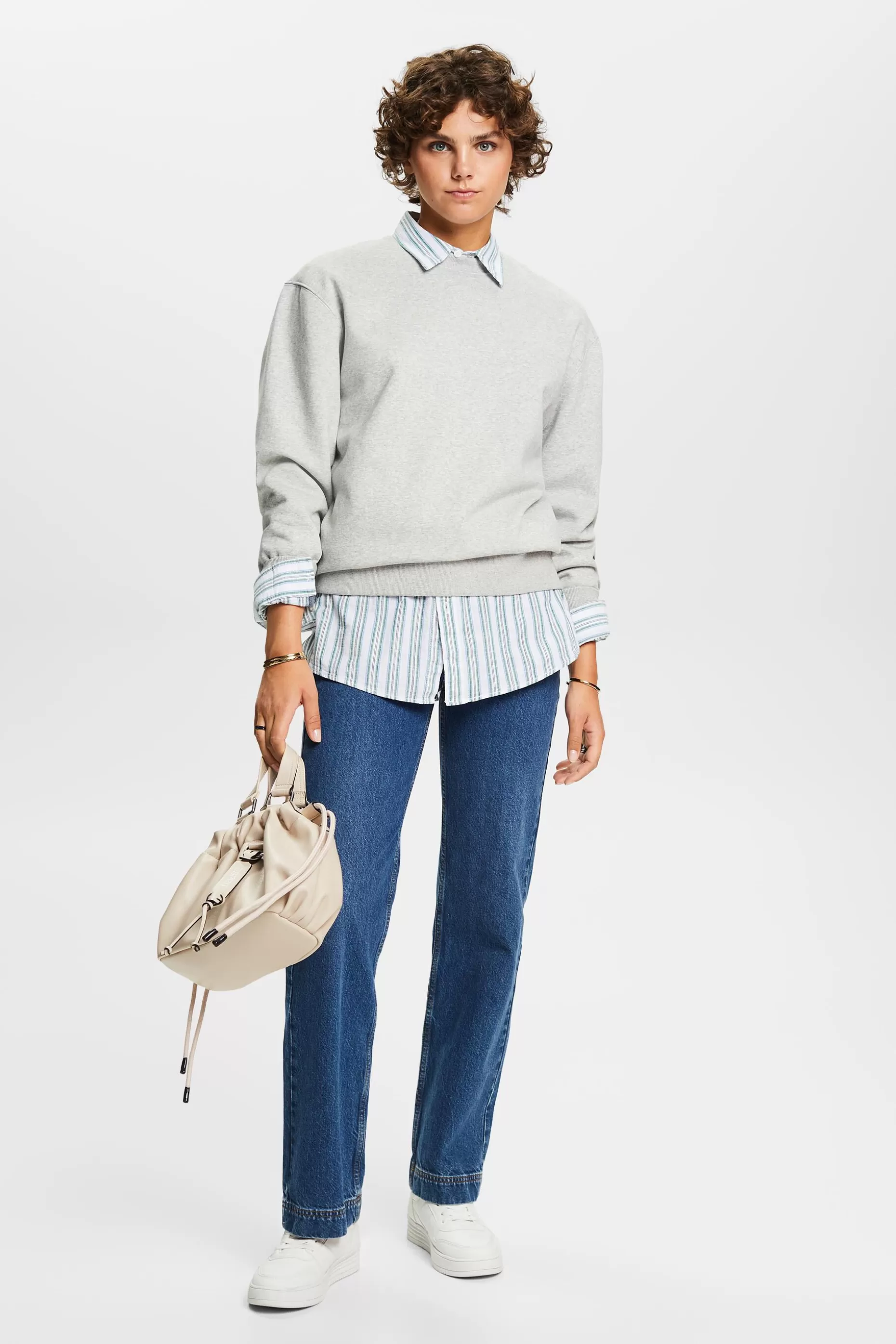 ESPRIT Cotton Blend Pullover Sweatshirt at our Online Shop *Women Sweatshirts + Hoodies