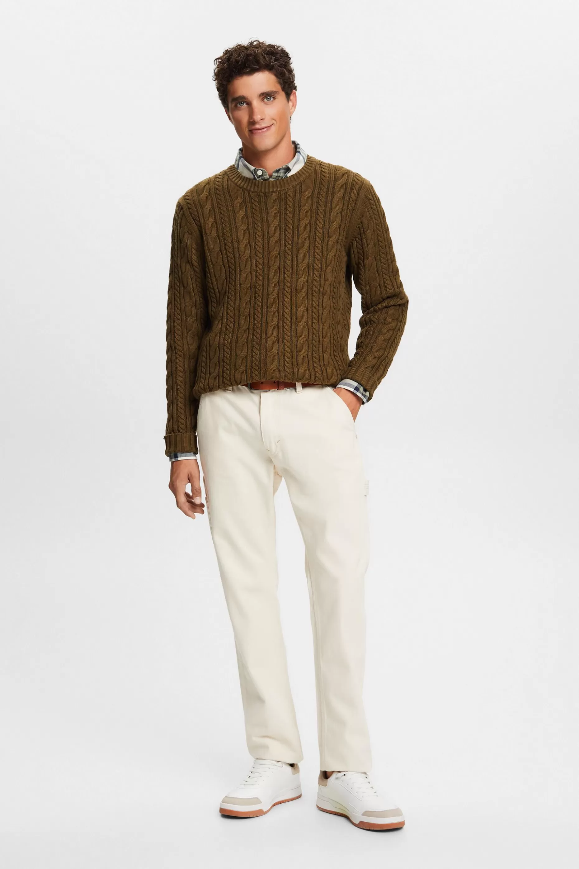 ESPRIT Cotton Cable Knit Jumper at our Online Shop * Sale Under $50