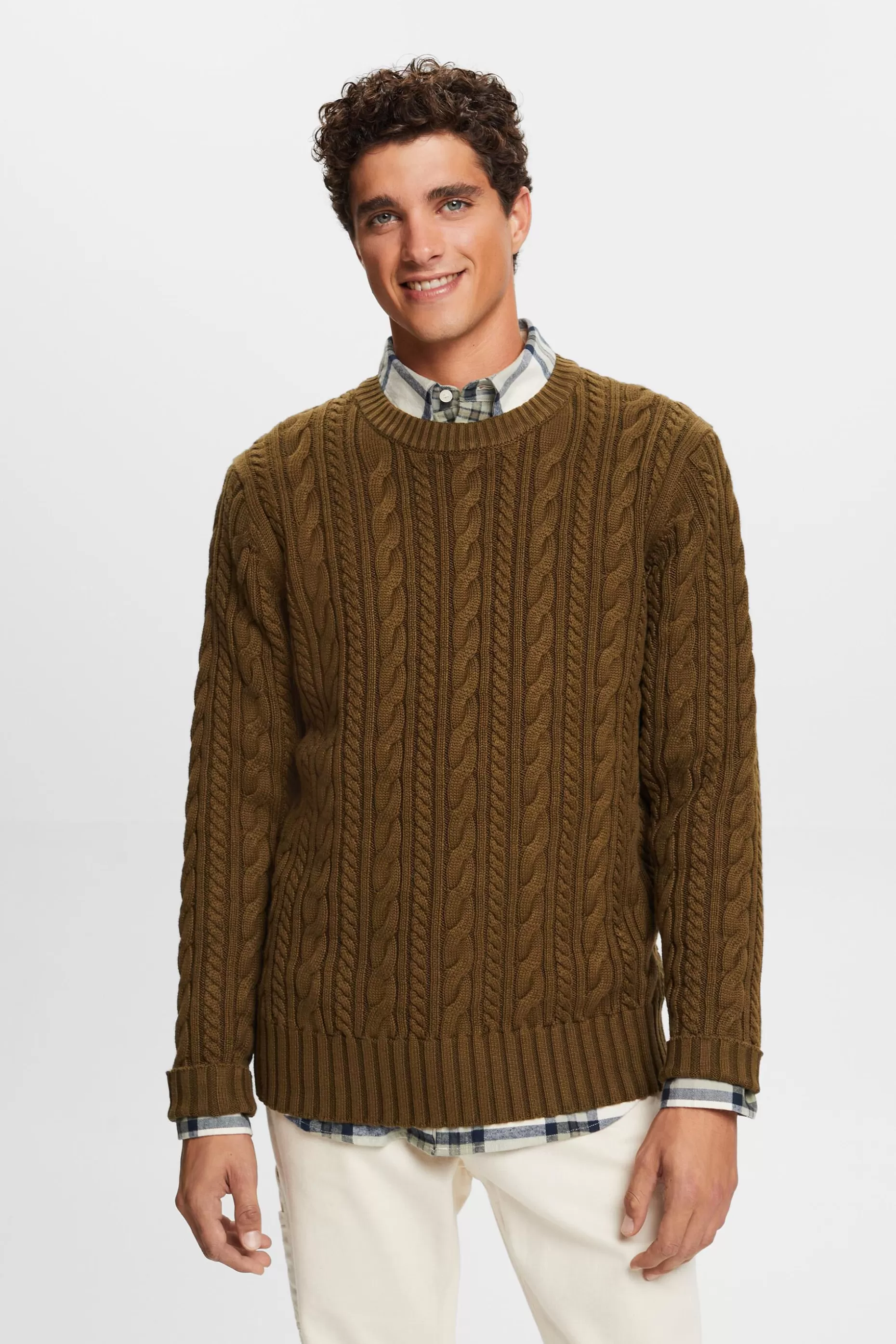 ESPRIT Cotton Cable Knit Jumper at our Online Shop * Sale Under $50