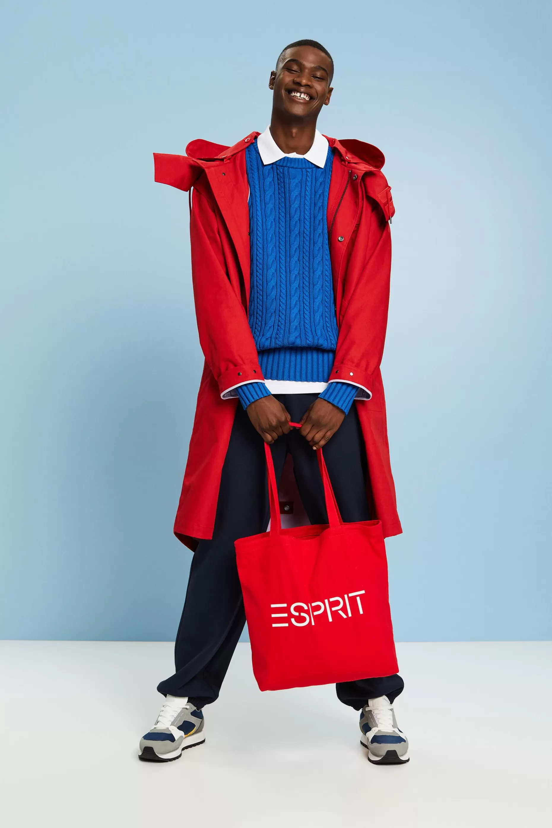 ESPRIT Cotton Cable Knit Jumper at our Online Shop *Men Sweaters
