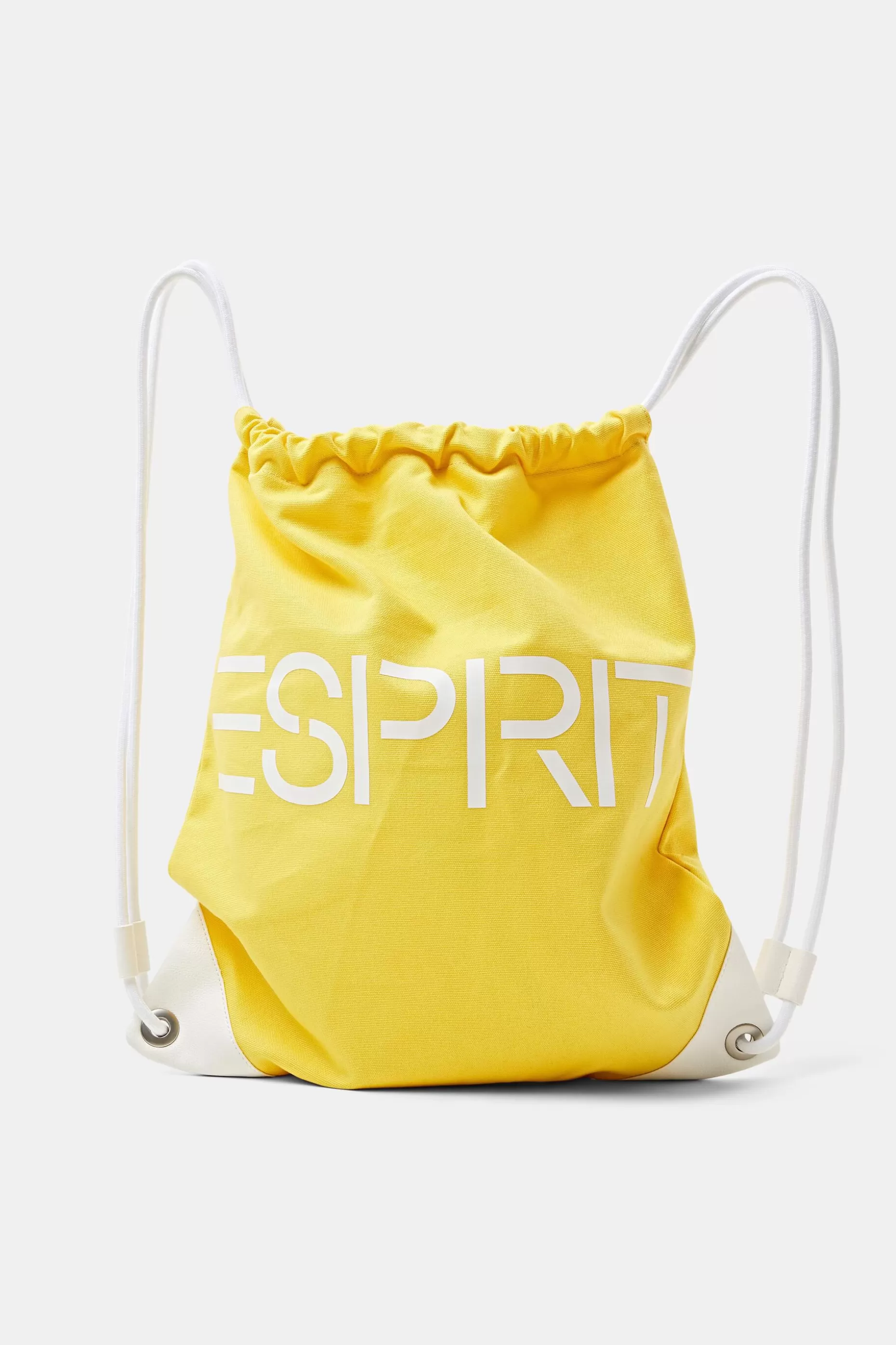 ESPRIT Cotton Canvas Logo Drawstring Backpack at our Online Shop *Men Bags + Wallets