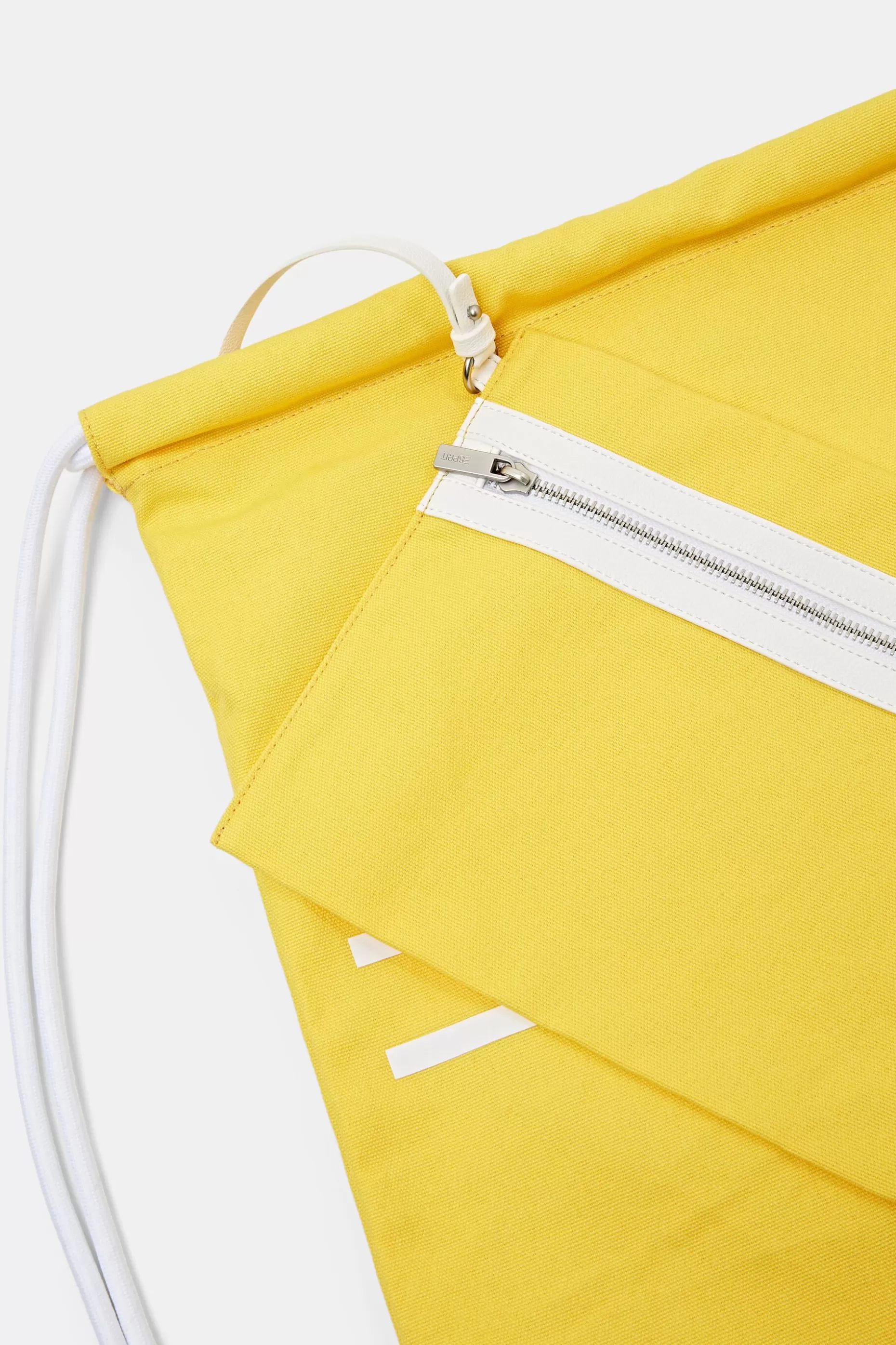 ESPRIT Cotton Canvas Logo Drawstring Backpack at our Online Shop *Men Bags + Wallets