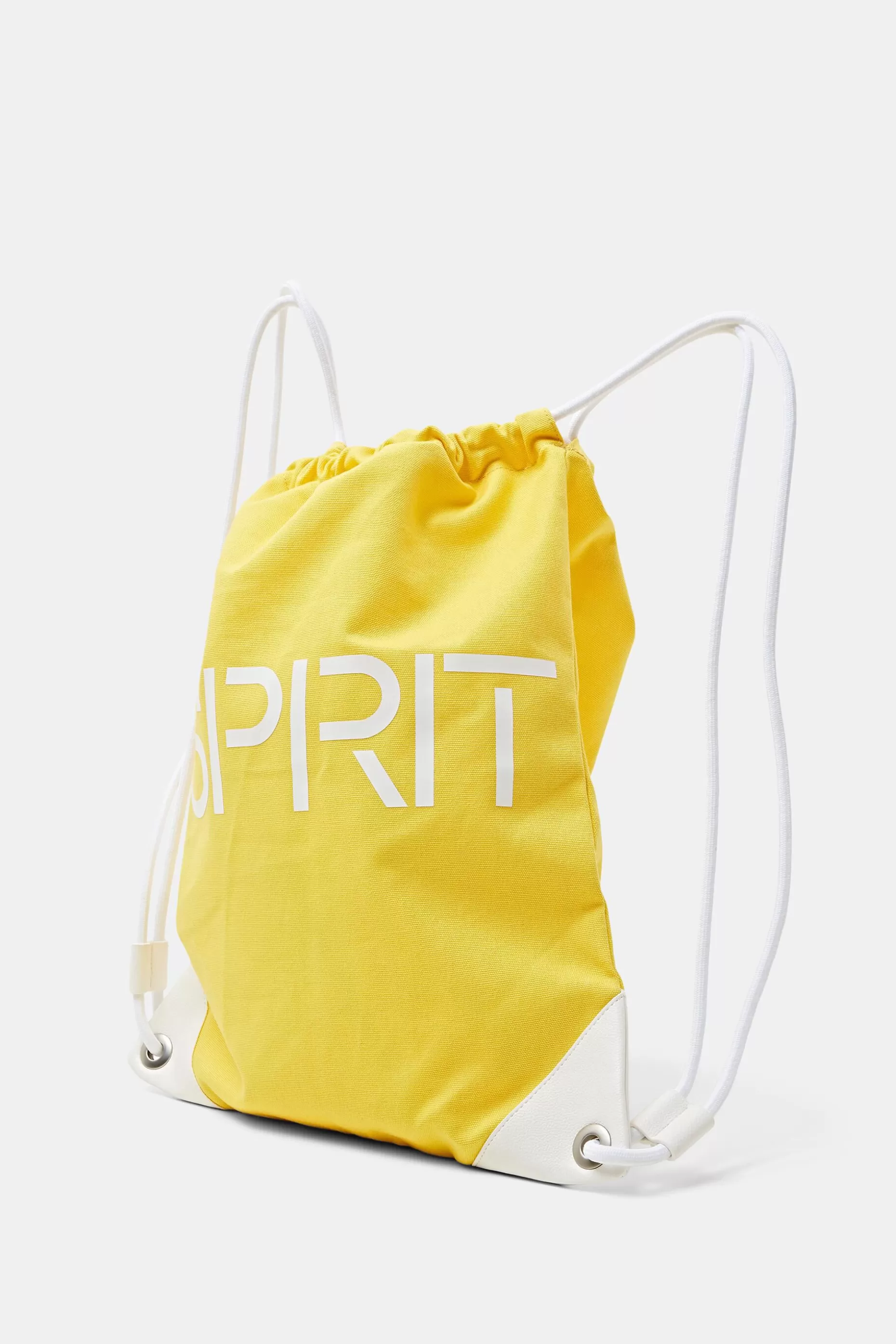 ESPRIT Cotton Canvas Logo Drawstring Backpack at our Online Shop *Men Bags + Wallets