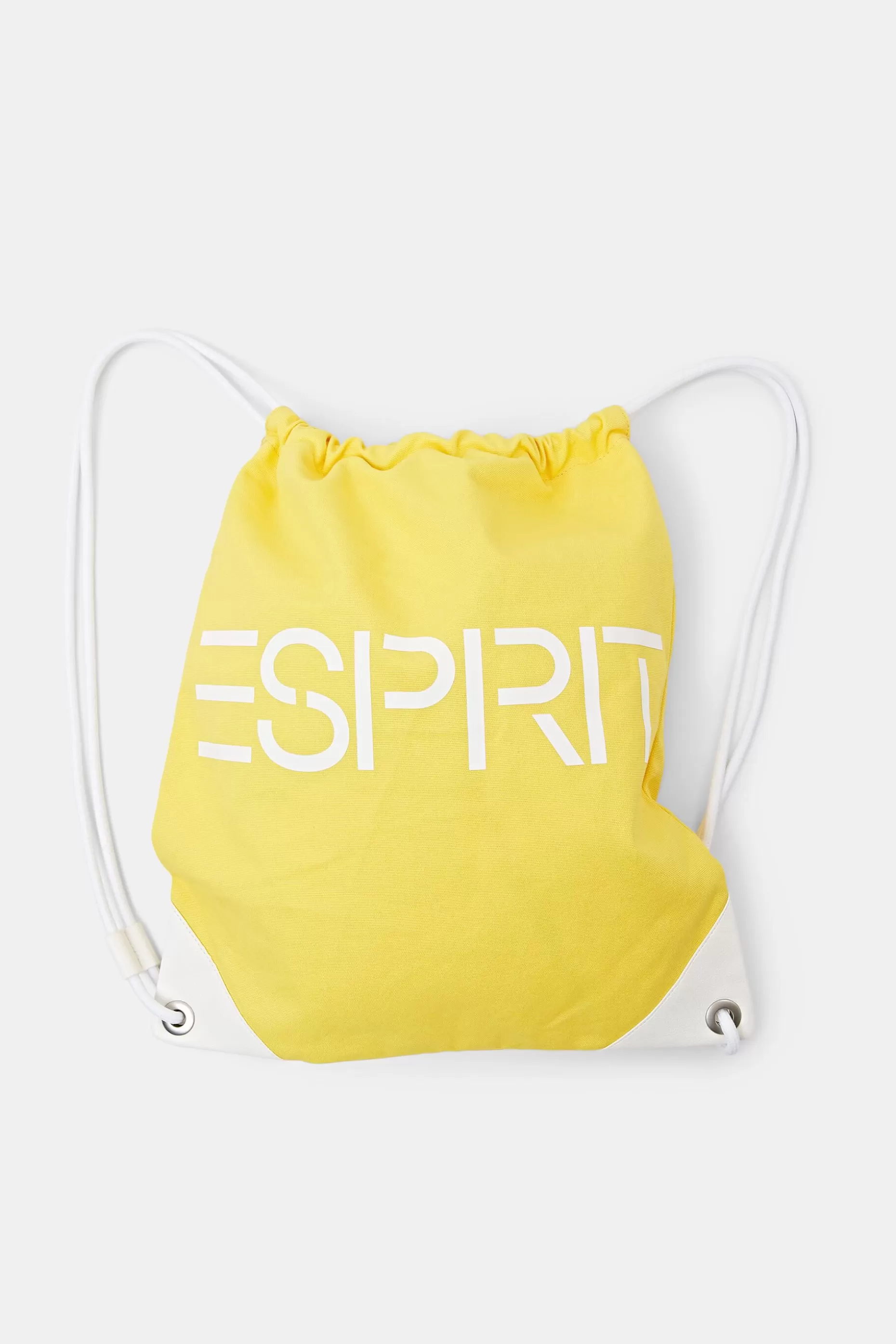 ESPRIT Cotton Canvas Logo Drawstring Backpack at our Online Shop *Men Bags + Wallets