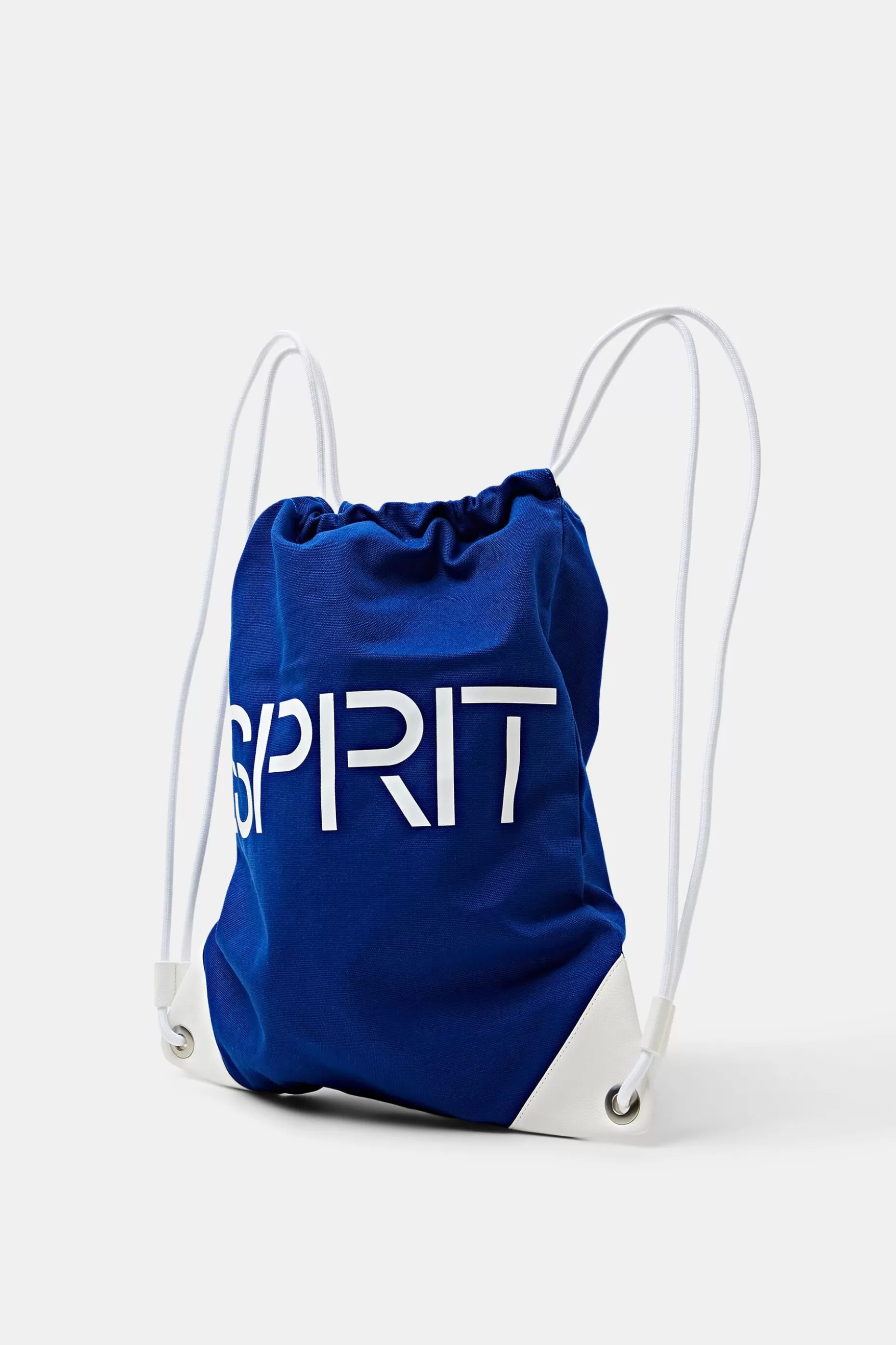 ESPRIT Cotton Canvas Logo Drawstring Backpack at our Online Shop *Men Bags + Wallets