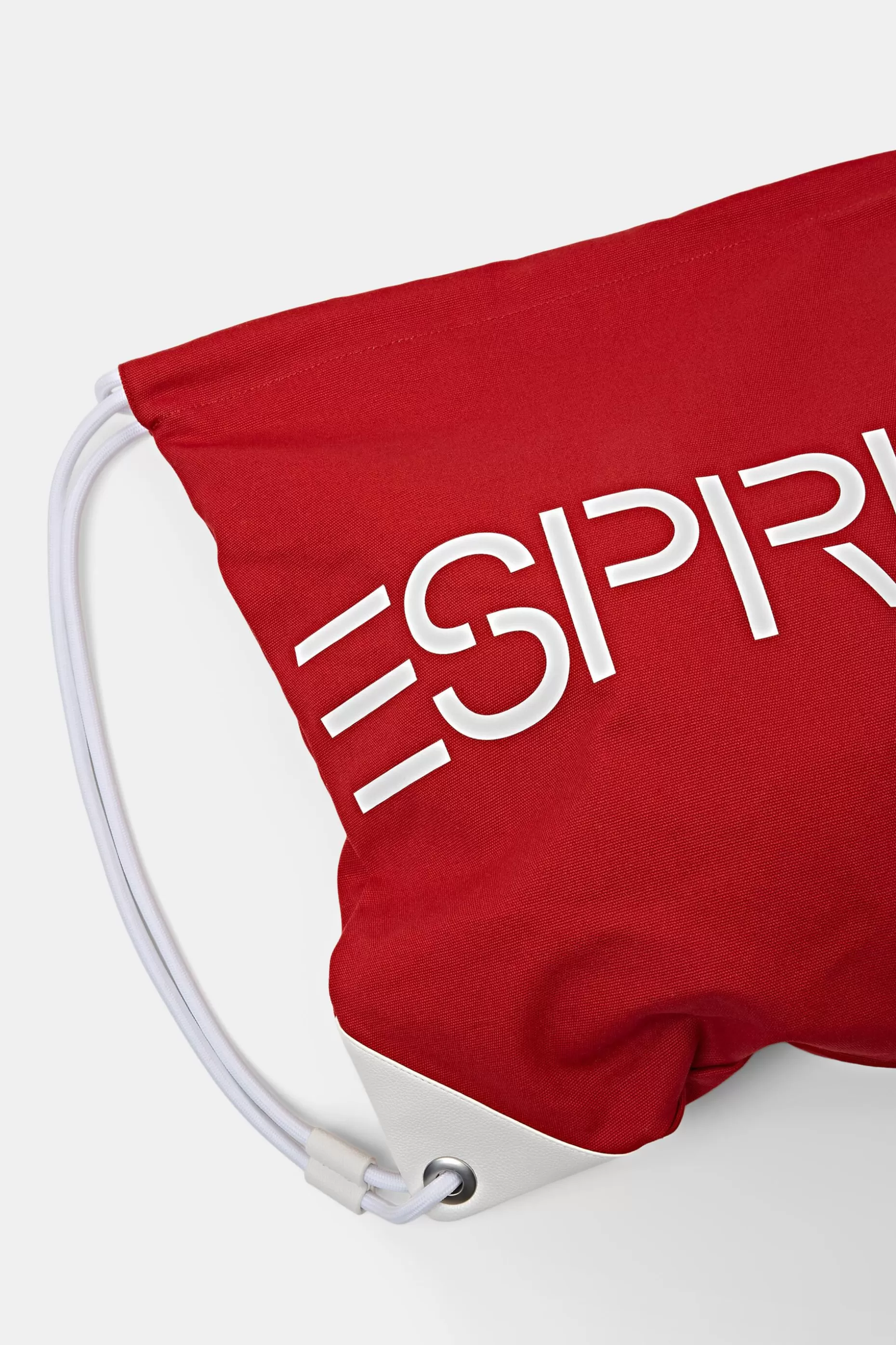 ESPRIT Cotton Canvas Logo Drawstring Backpack at our Online Shop *Men Bags + Wallets
