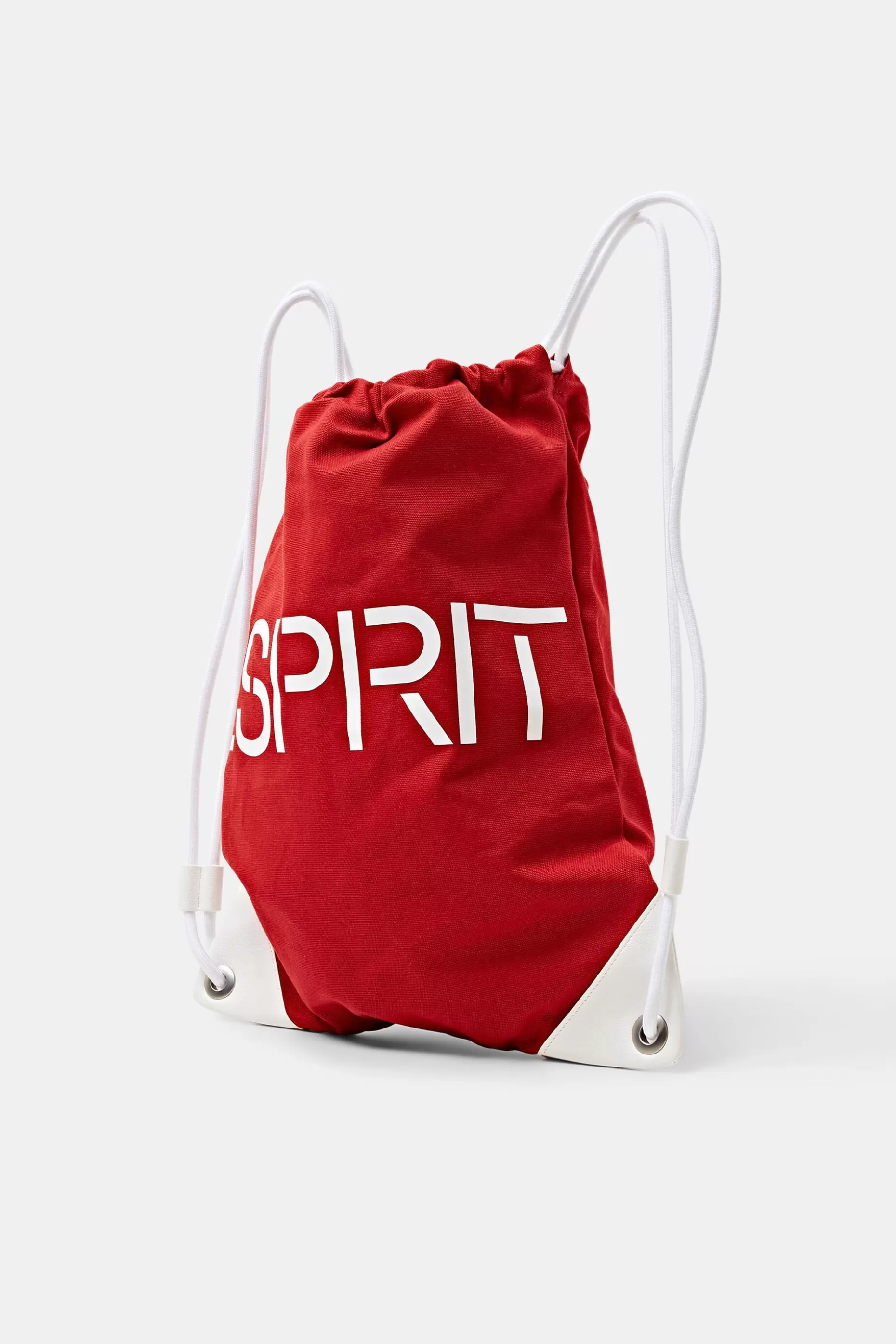 ESPRIT Cotton Canvas Logo Drawstring Backpack at our Online Shop *Women Bags