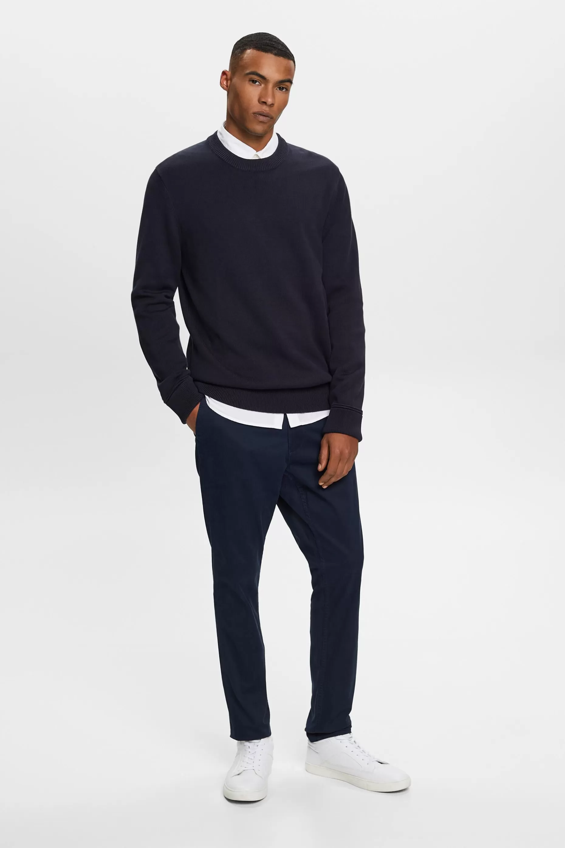 ESPRIT Cotton Crewneck Sweater at our Online Shop *Men Sweaters