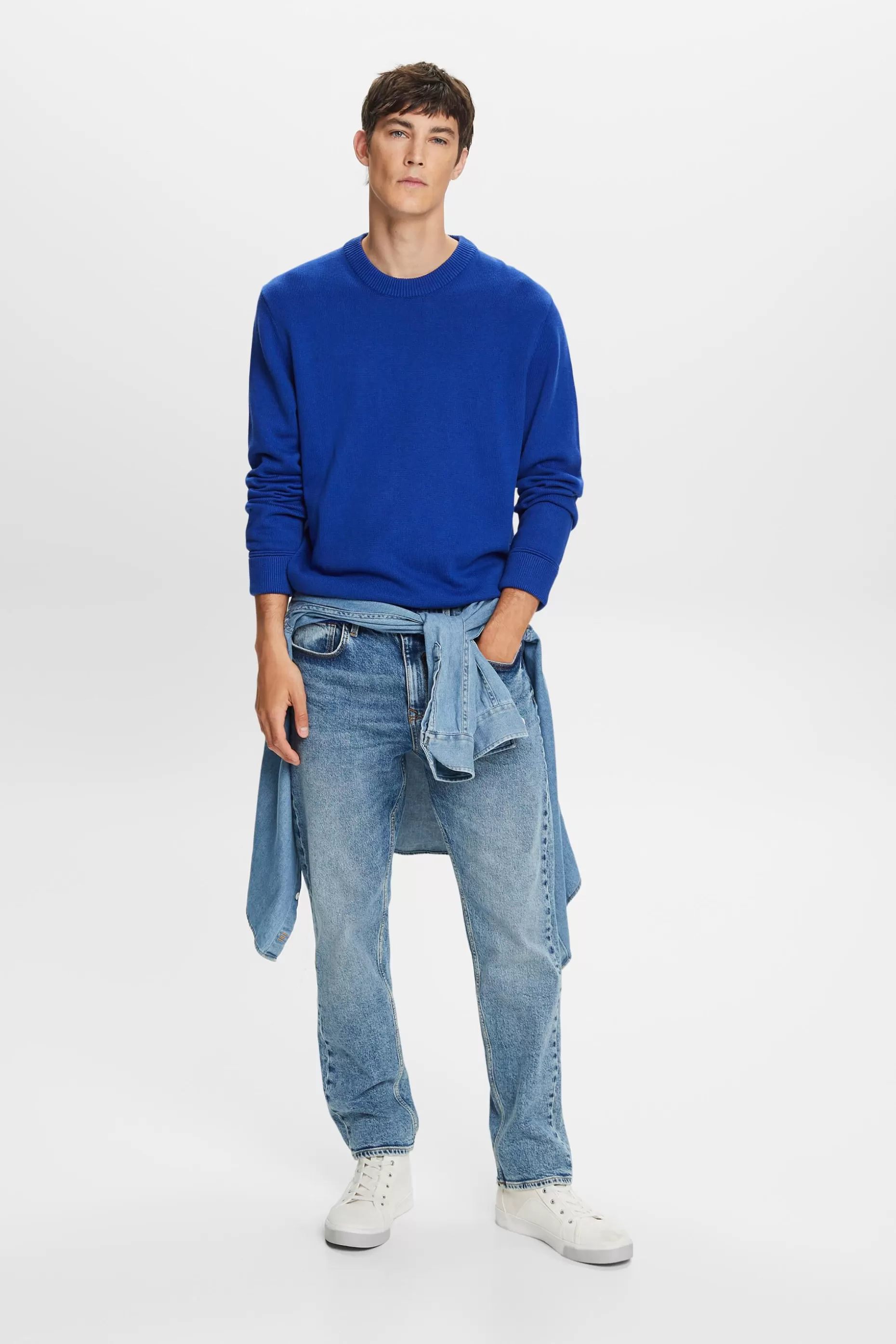 ESPRIT Cotton Crewneck Sweater at our Online Shop *Men Sweaters