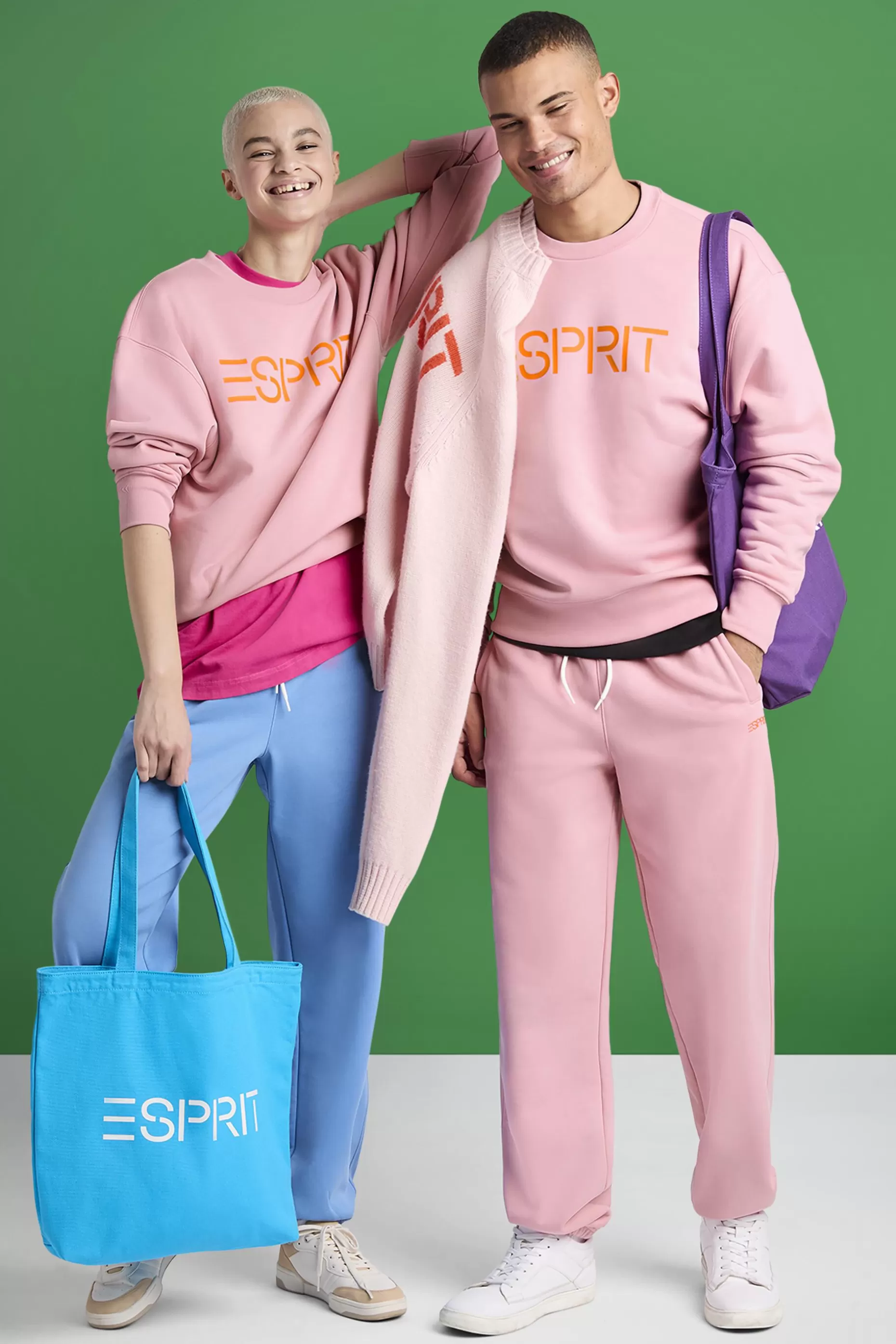 ESPRIT Cotton Fleece Logo Sweatshirt at our Online Shop *Men Sweatshirts + Hoodies