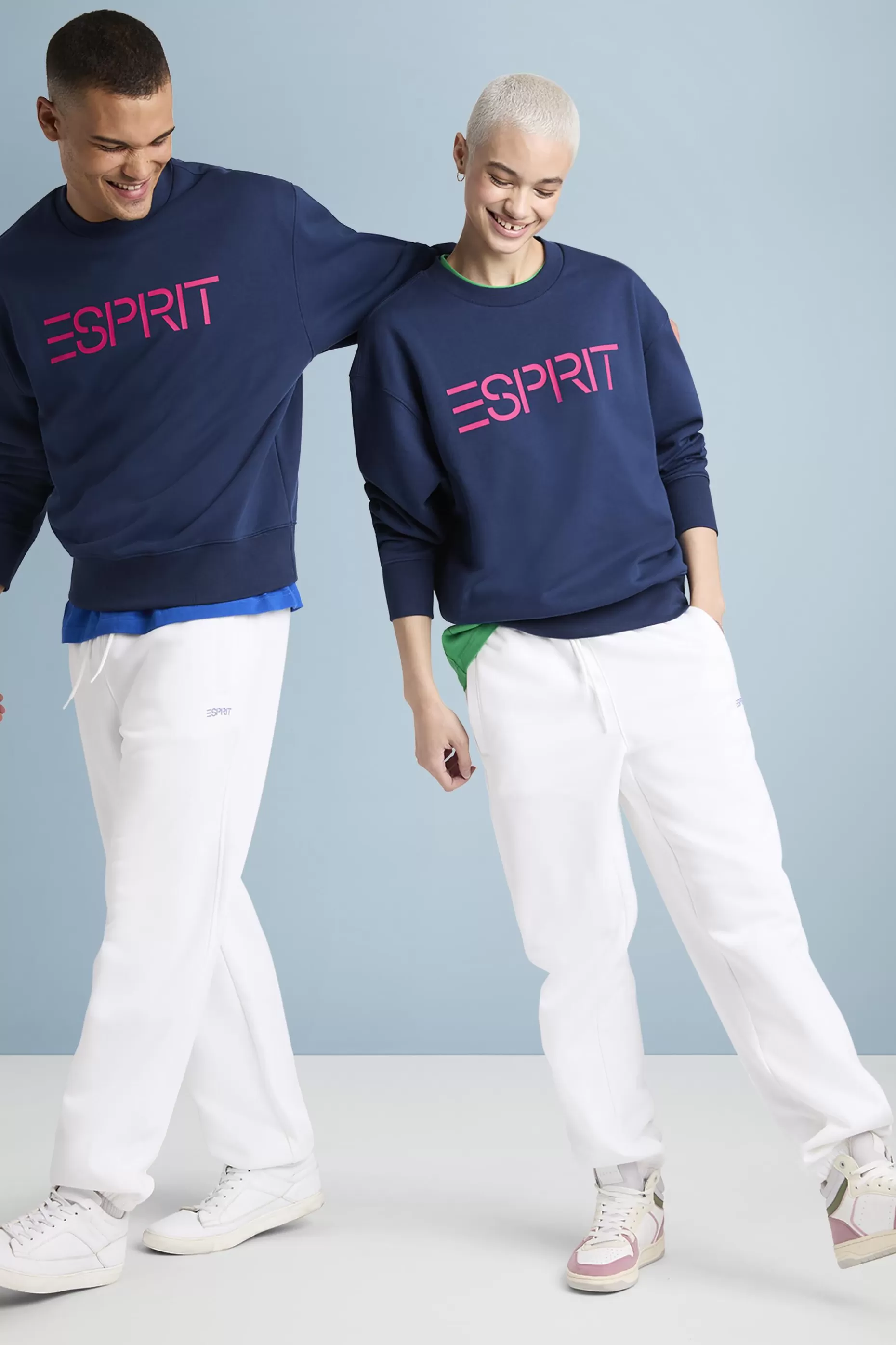 ESPRIT Cotton Fleece Logo Sweatshirt at our Online Shop *Men Sweatshirts + Hoodies