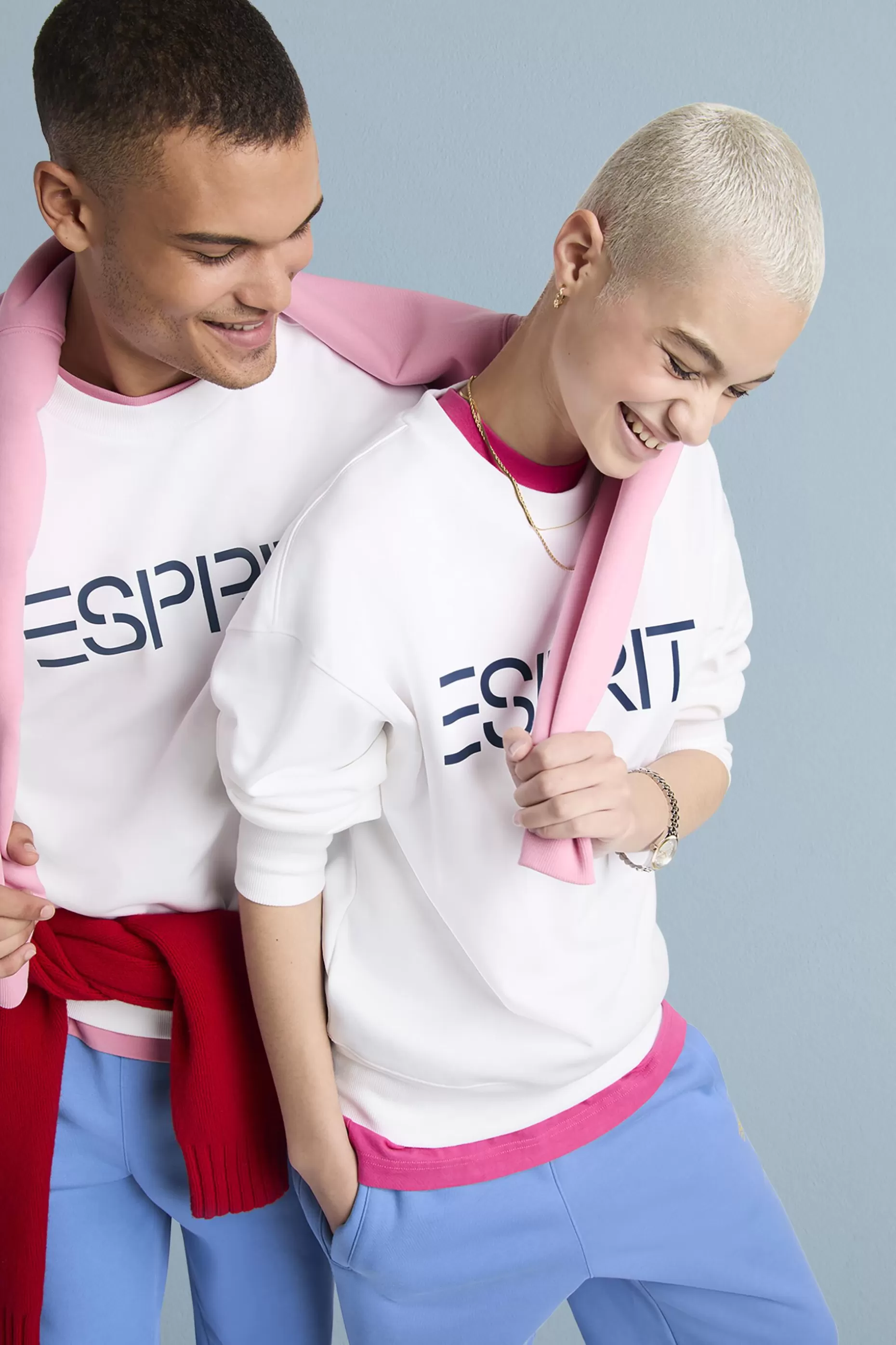 ESPRIT Cotton Fleece Logo Sweatshirt at our Online Shop *Men Sweatshirts + Hoodies