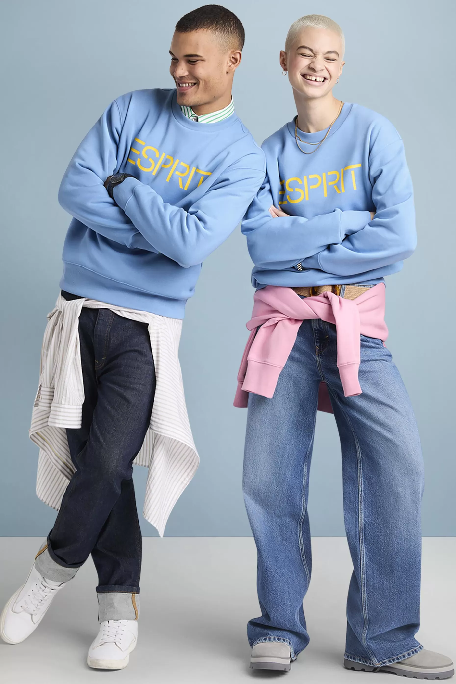 ESPRIT Cotton Fleece Logo Sweatshirt at our Online Shop *Men Sweatshirts + Hoodies