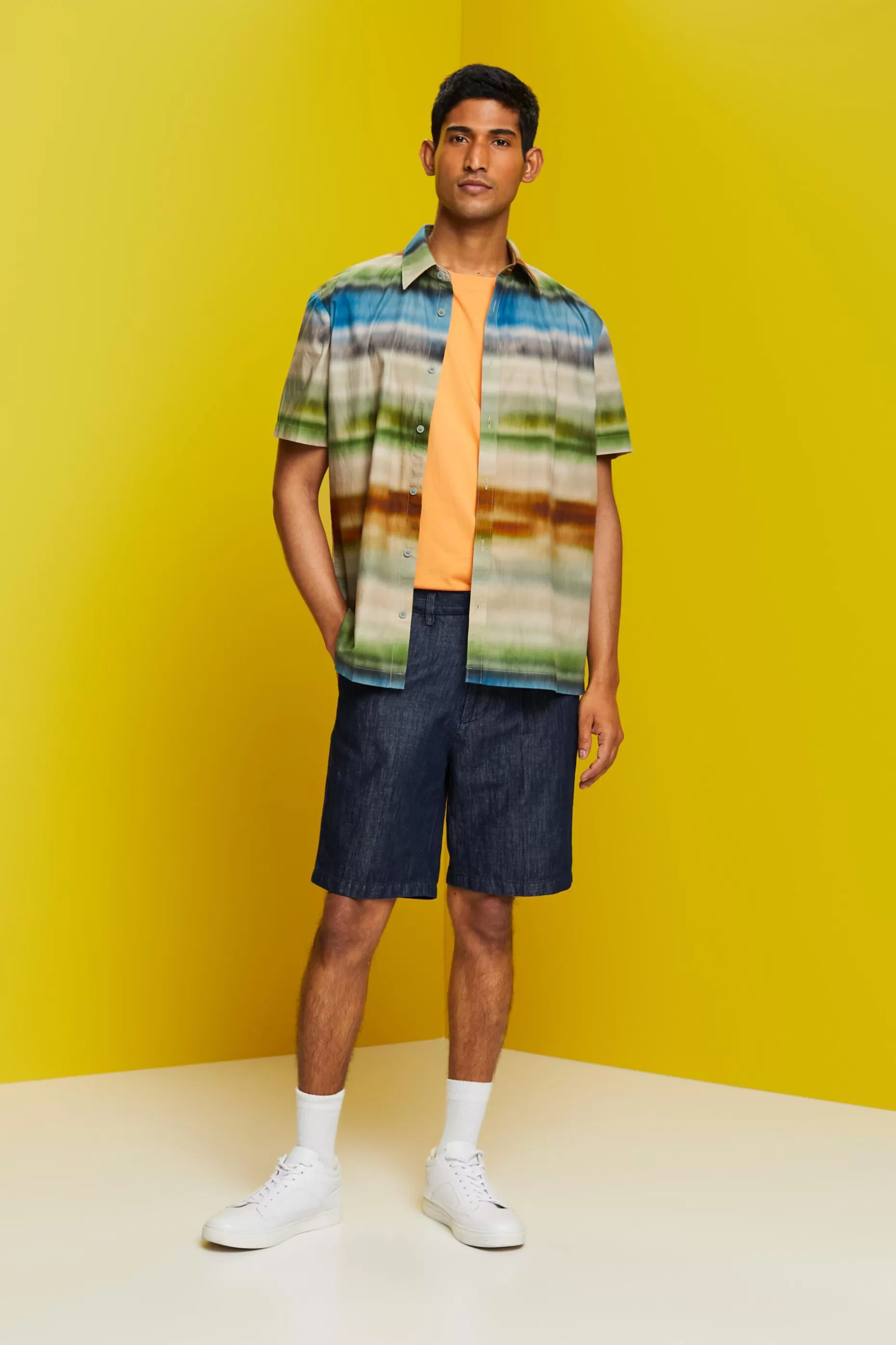 ESPRIT Cotton Linen Chino Shorts at our Online Shop *Men Shorts