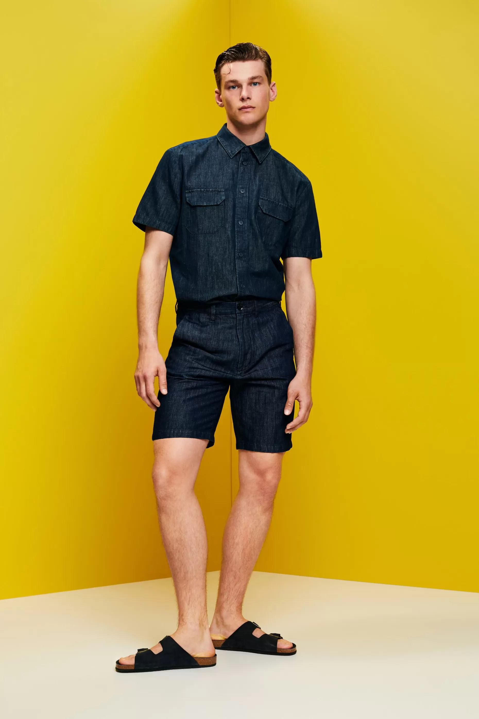 ESPRIT Cotton Linen Chino Shorts at our Online Shop *Men Shorts