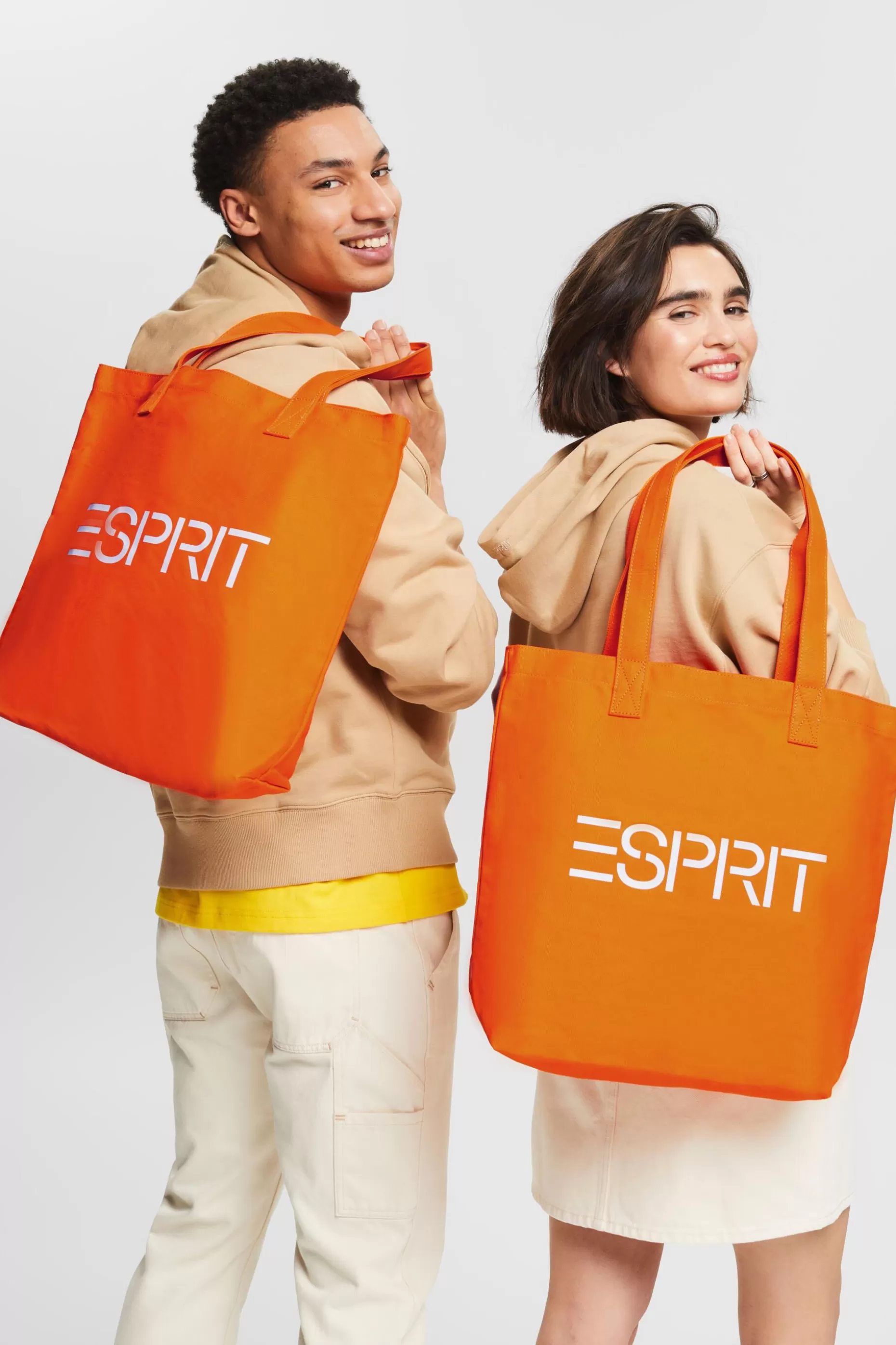 ESPRIT Cotton Logo Tote Bag at our Online Shop *Women Bags
