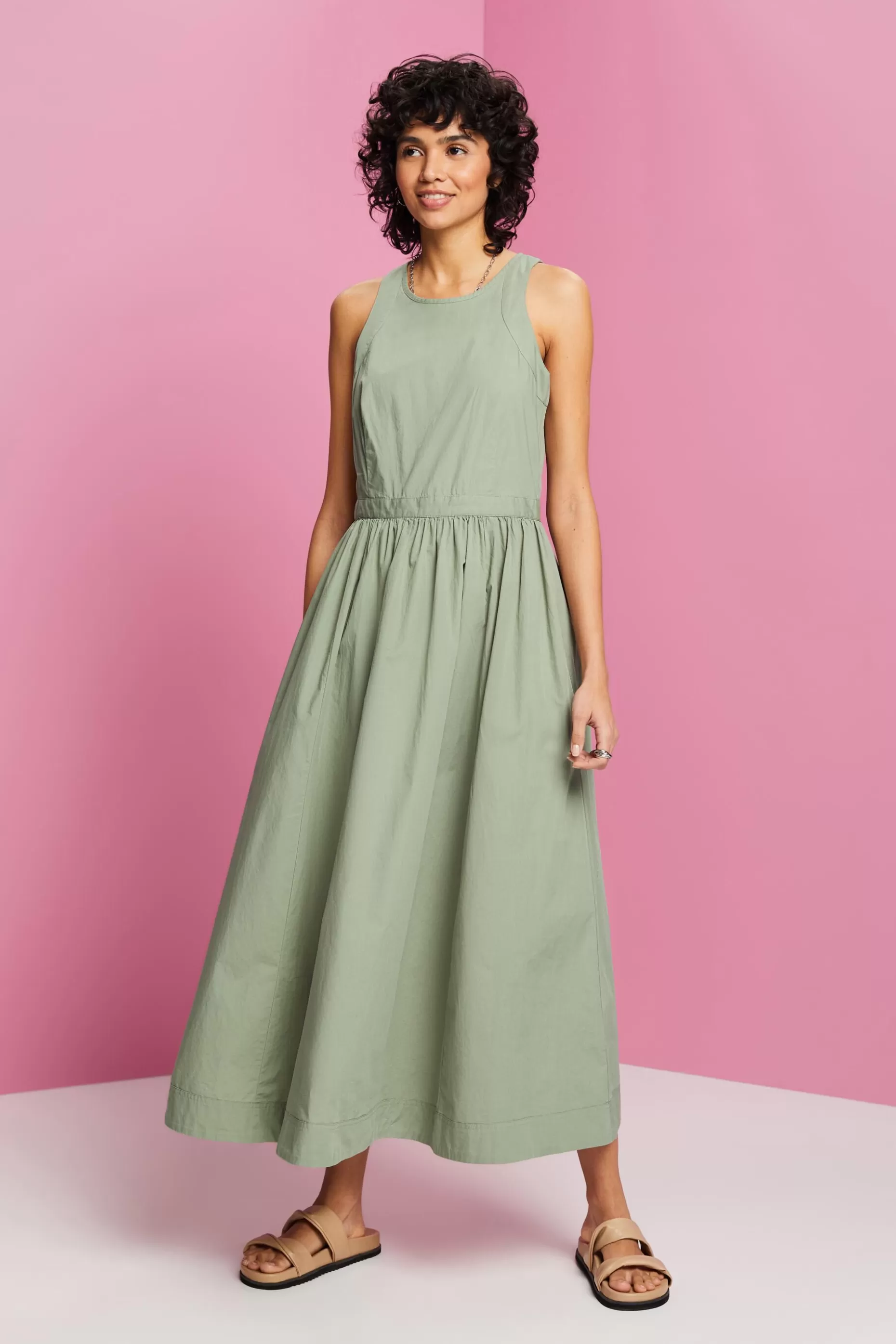 ESPRIT Cotton Midi Dress at our Online Shop *Women Dresses + Jumpsuits