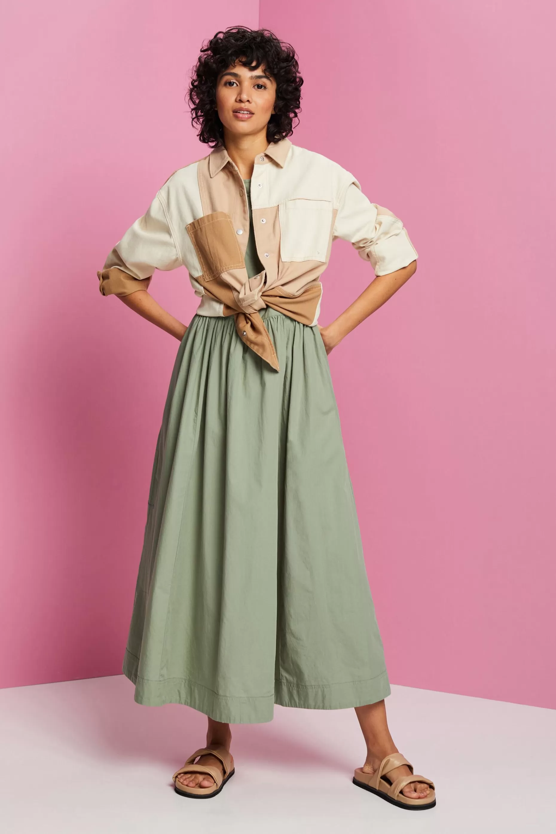 ESPRIT Cotton Midi Dress at our Online Shop *Women Dresses + Jumpsuits
