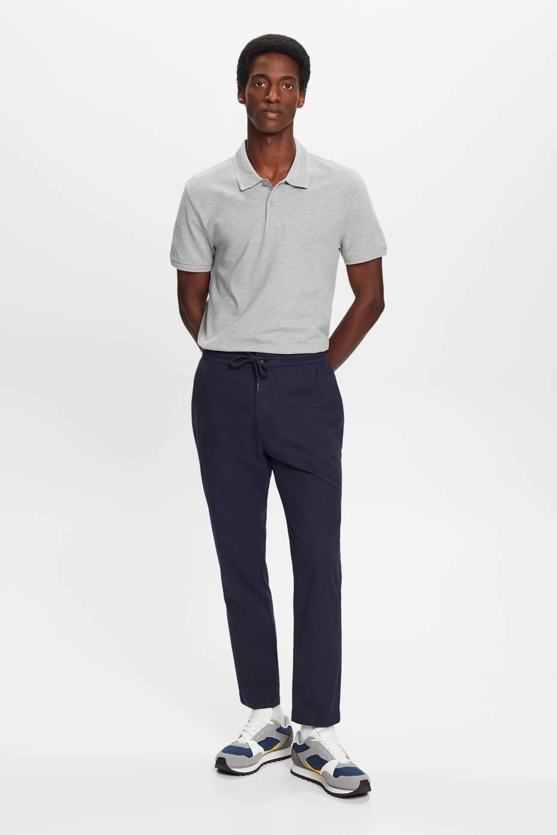 ESPRIT Cotton Pique Polo Shirt at our Online Shop *Men T-Shirts + Polos