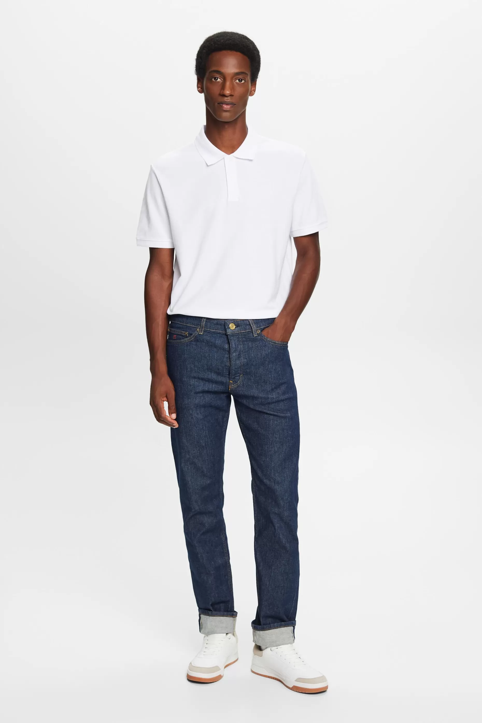 ESPRIT Cotton Pique Polo Shirt at our Online Shop *Men T-Shirts + Polos
