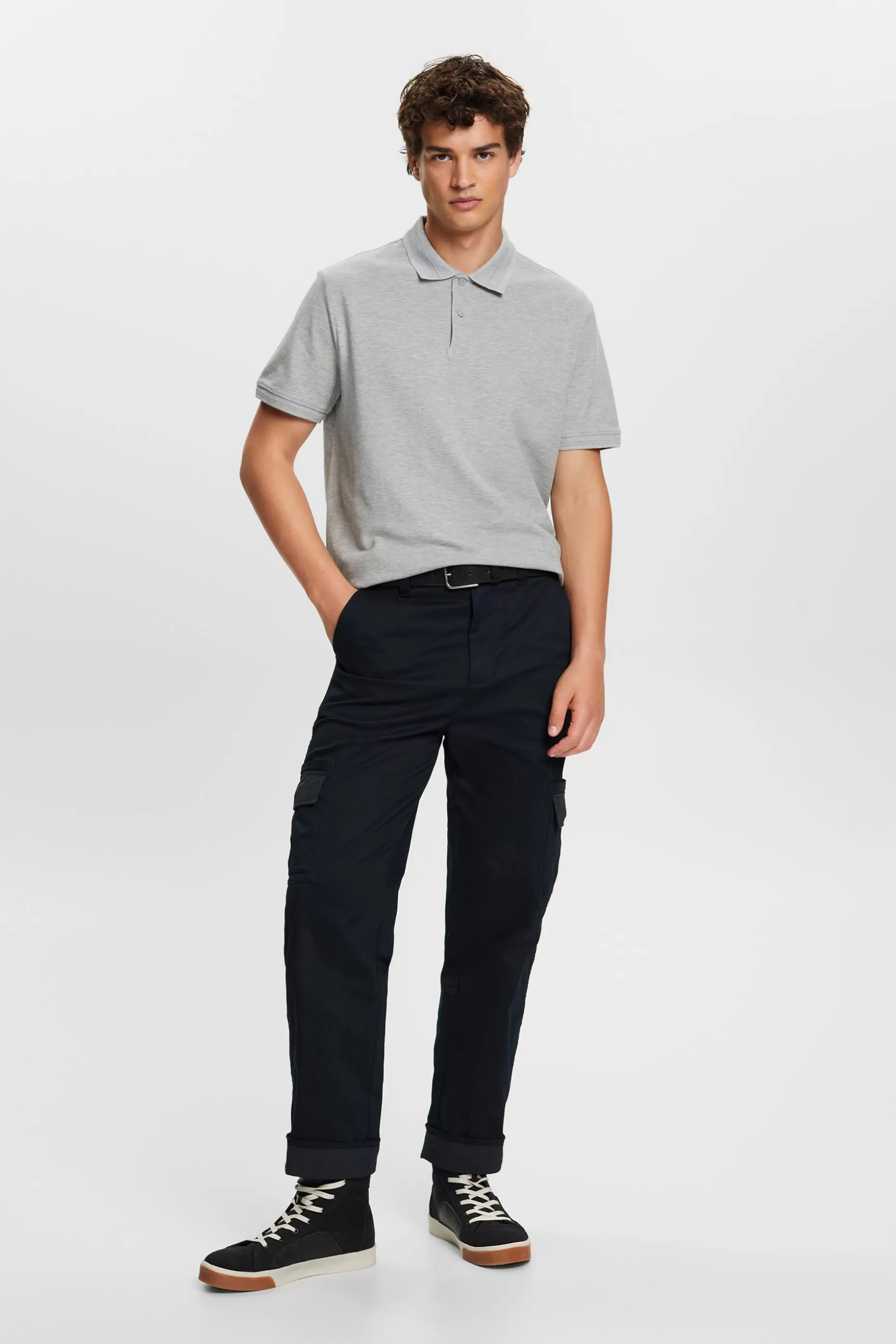 ESPRIT Cotton Pique Polo Shirt at our Online Shop *Men T-Shirts + Polos
