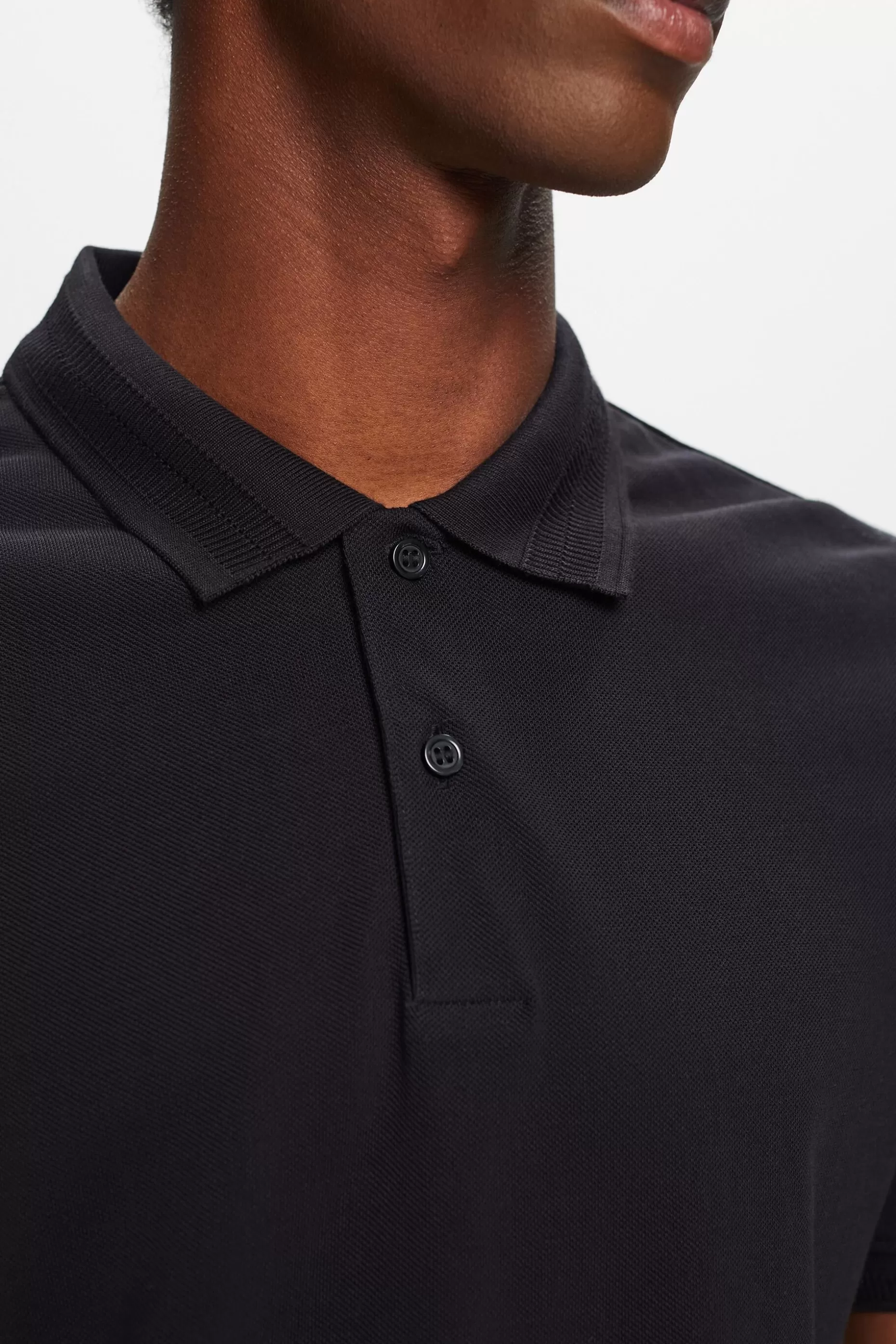 ESPRIT Cotton Pique Polo Shirt at our Online Shop *Men T-Shirts + Polos