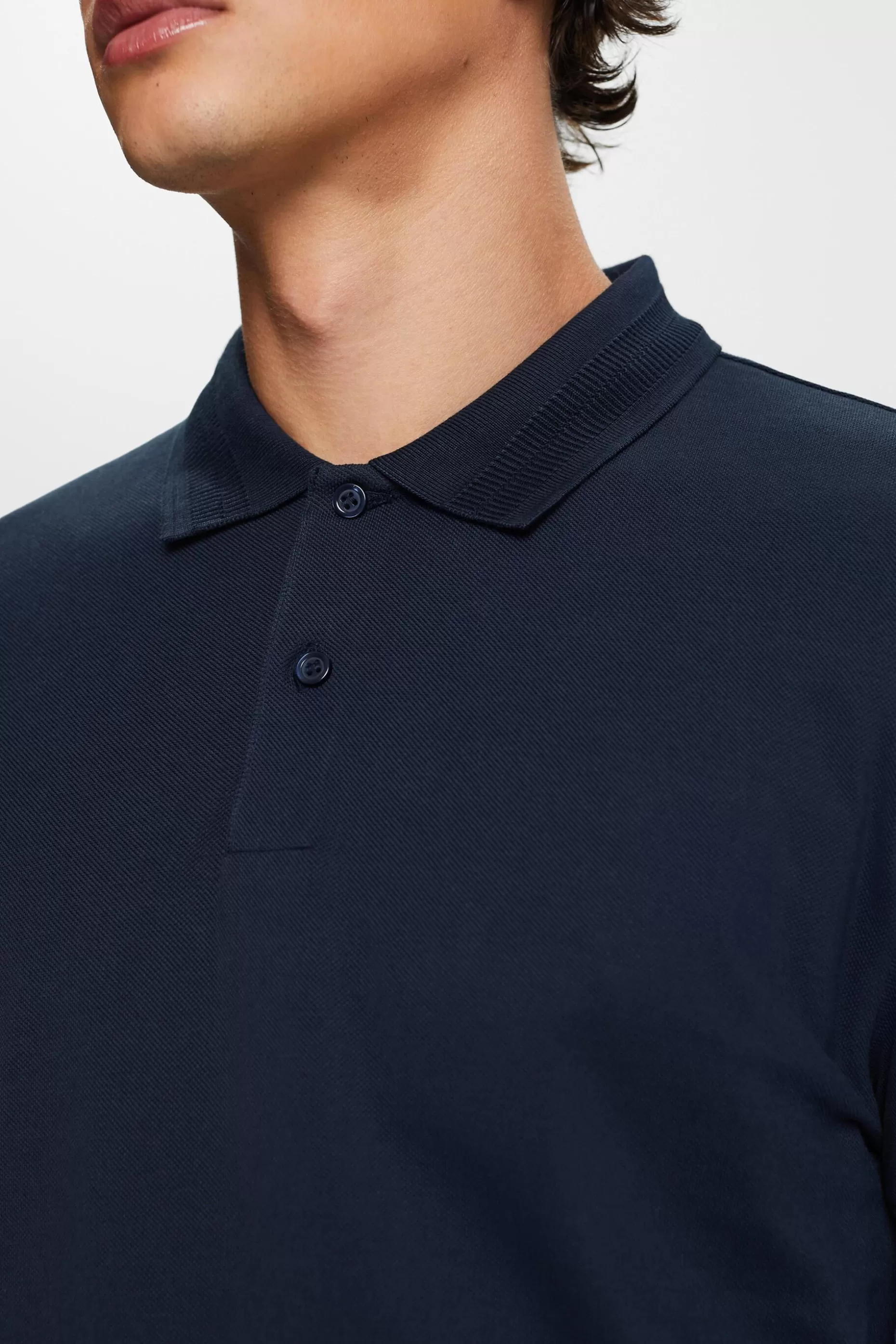 ESPRIT Cotton Pique Polo Shirt at our Online Shop *Men T-Shirts + Polos