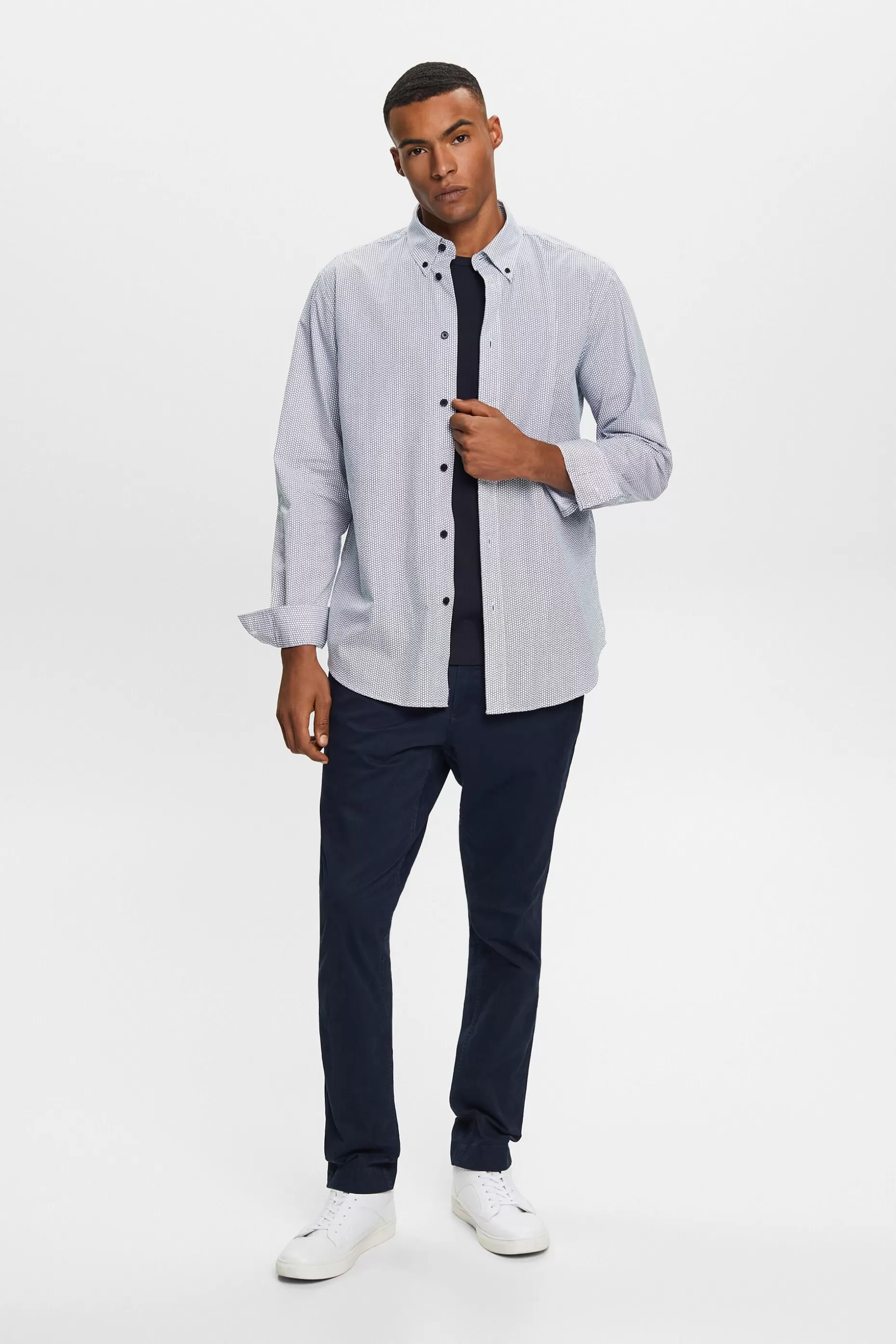 ESPRIT Cotton Poplin Shirt at our Online Shop *Men Shirts