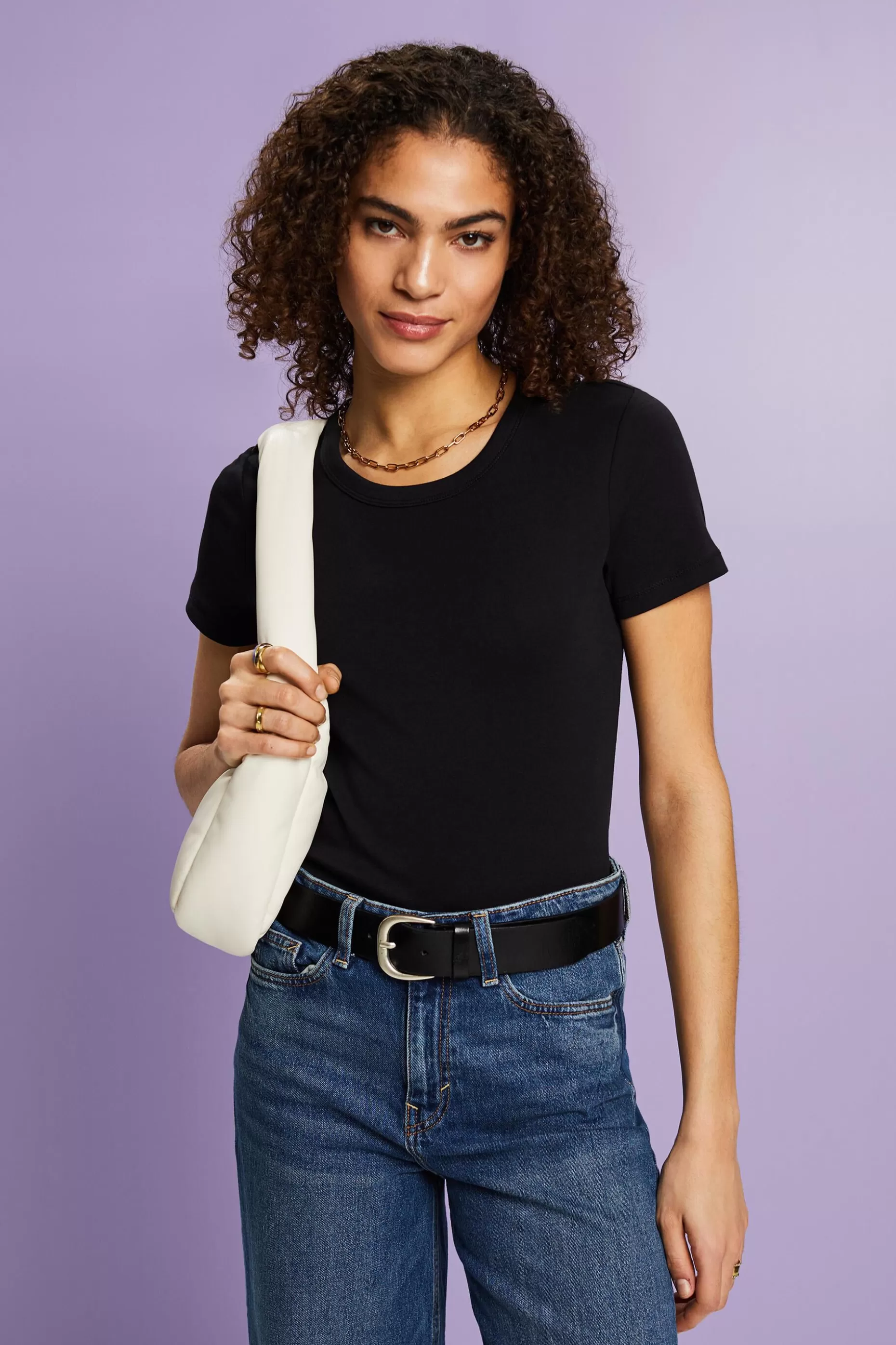 ESPRIT Cotton Short-Sleeve T-Shirt at our Online Shop *Women T-Shirts + Tops
