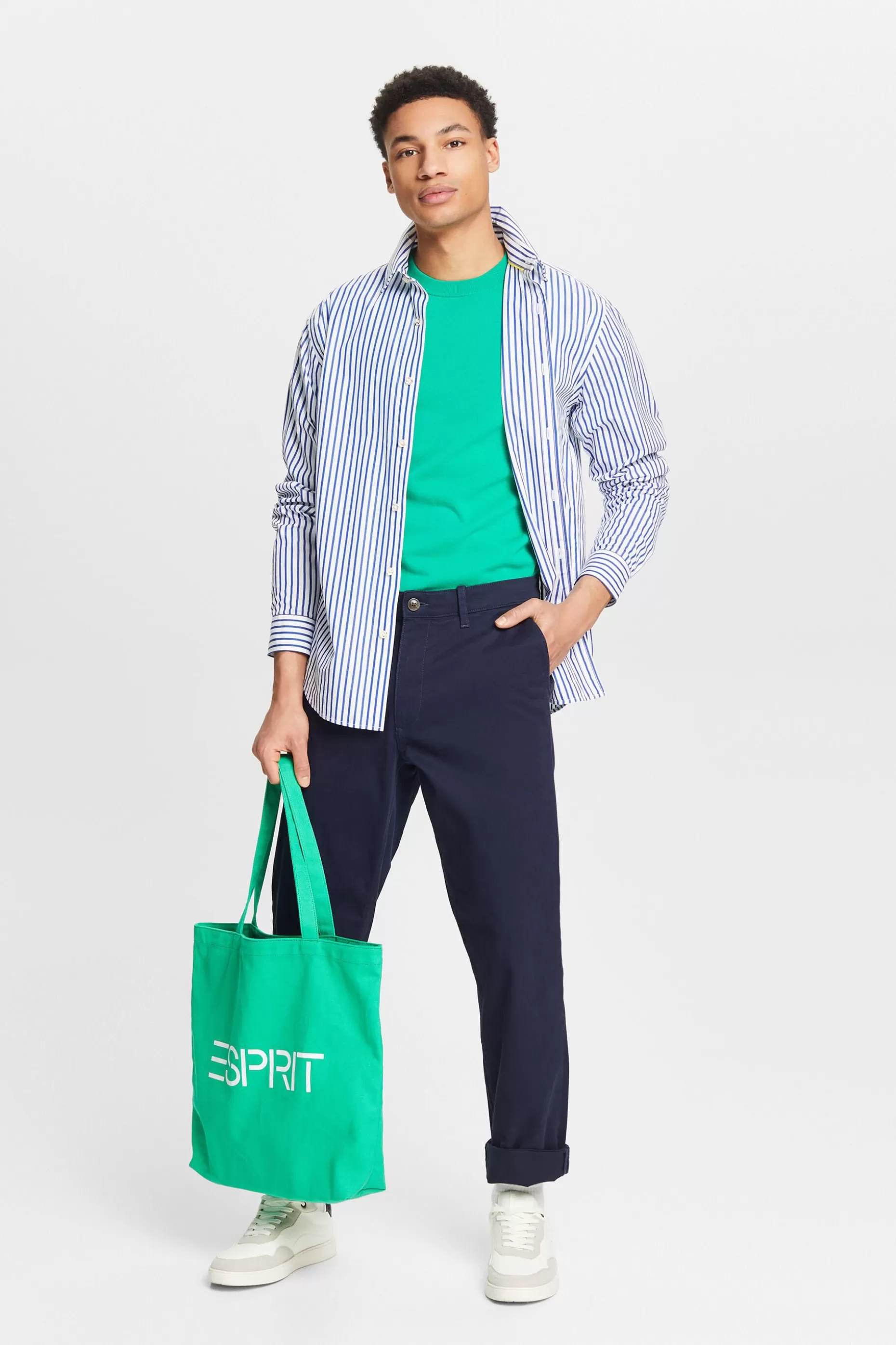 ESPRIT Cotton Straight Chino Pants at our Online Shop *Men The Spring Edit