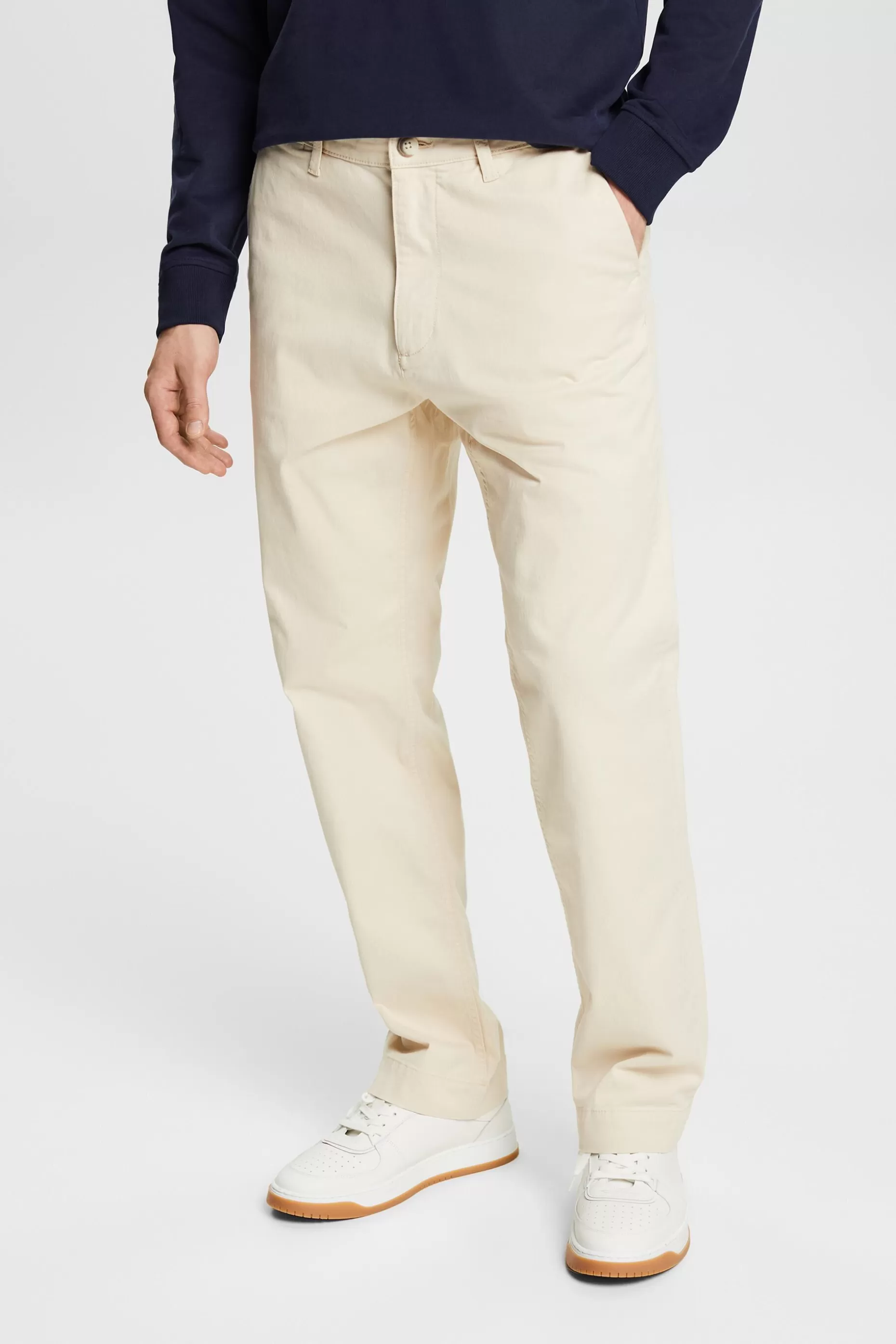ESPRIT Cotton Straight Chino Pants at our Online Shop *Men The Spring Edit