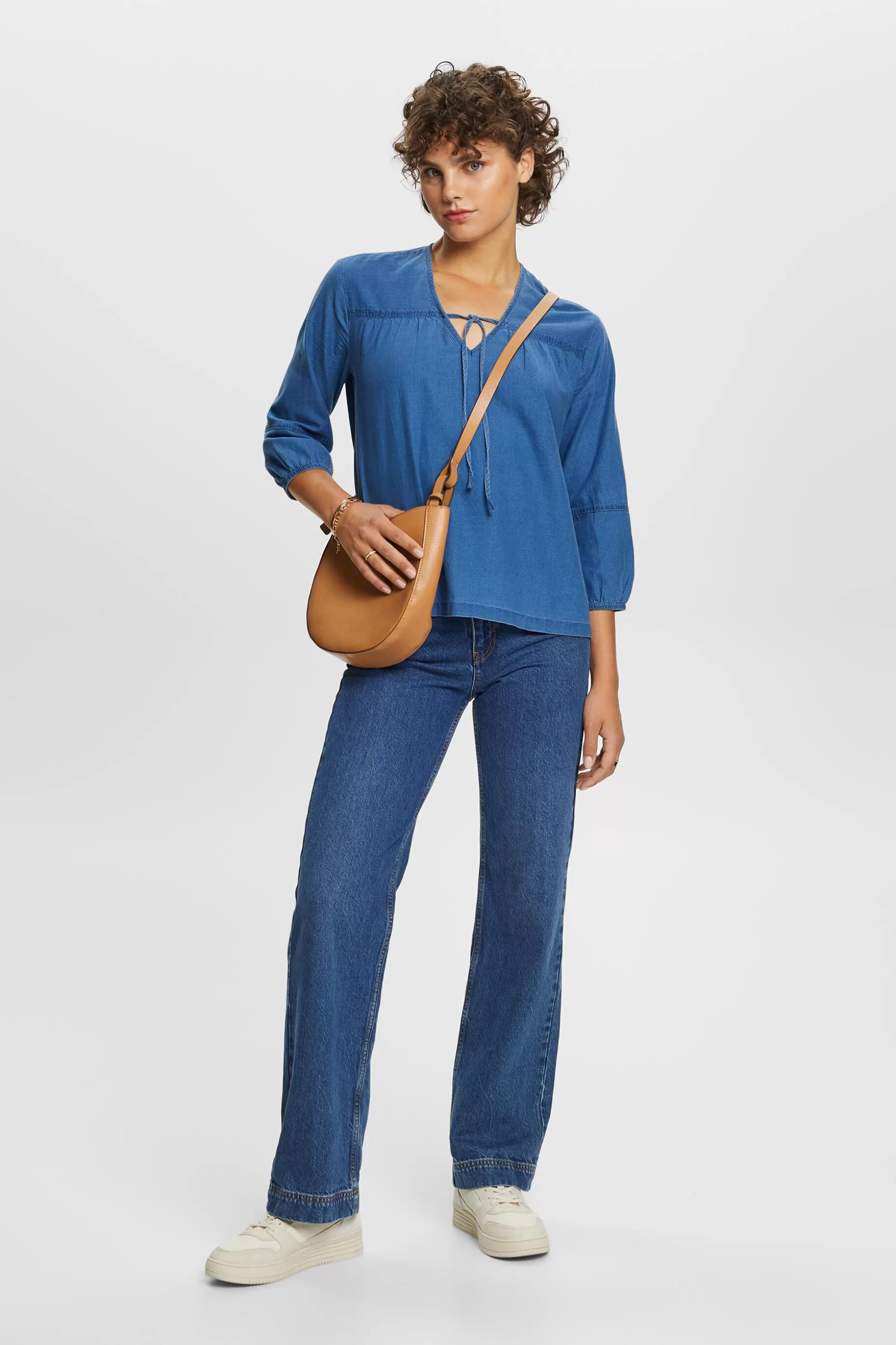 ESPRIT Cotton Twill Blouse at our Online Shop *Women Tops