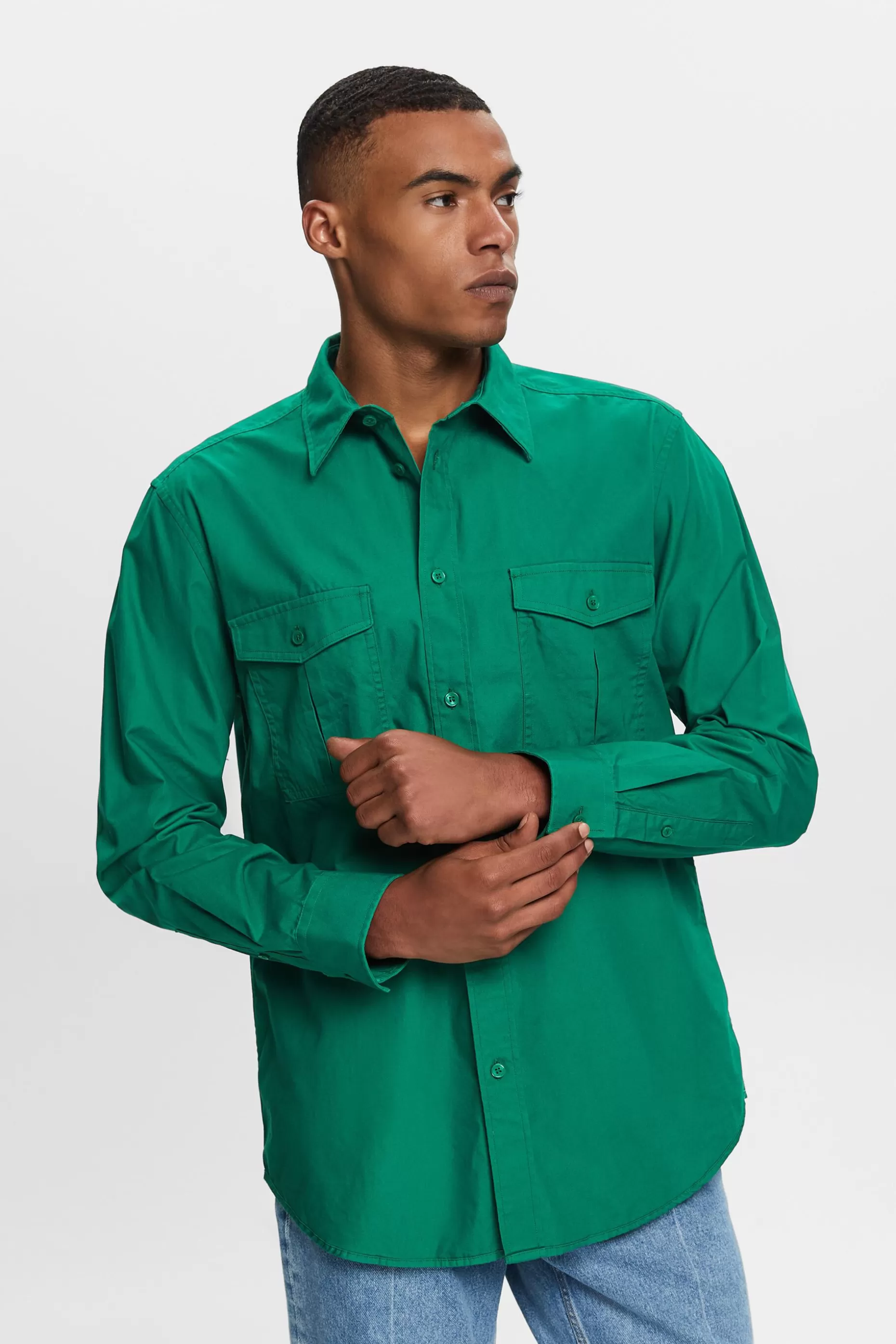 ESPRIT Cotton Utility Shirt at our Online Shop * Sale Under $50