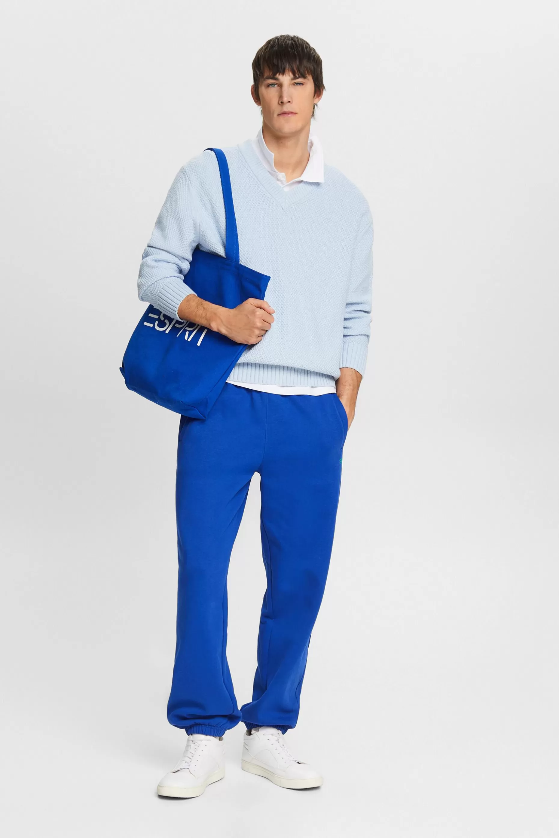 ESPRIT Cotton V-Neck Sweater at our Online Shop *Men Sweaters