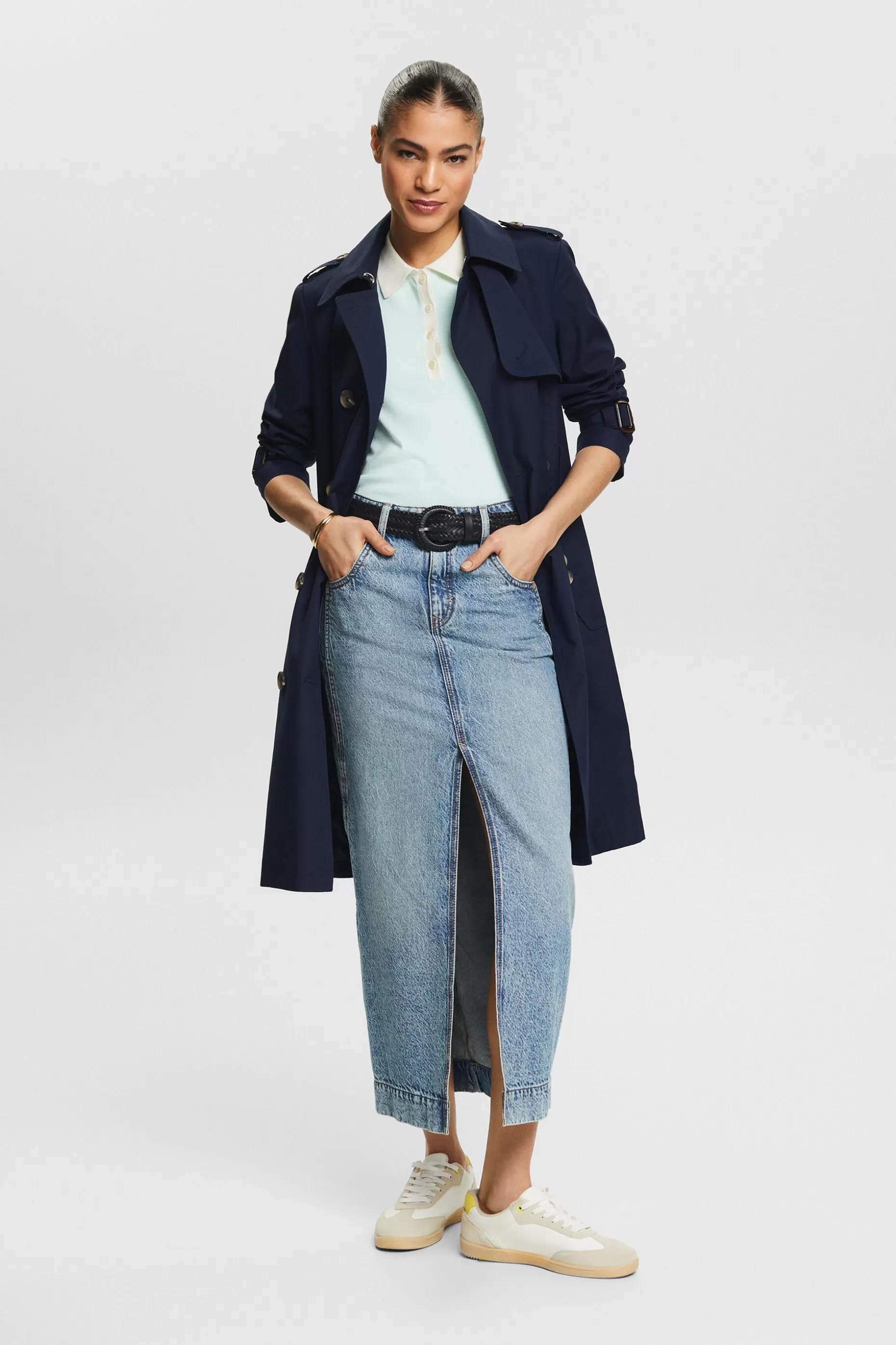 ESPRIT Cotton-Blend Polo Sweater at our Online Shop *Women Sweaters