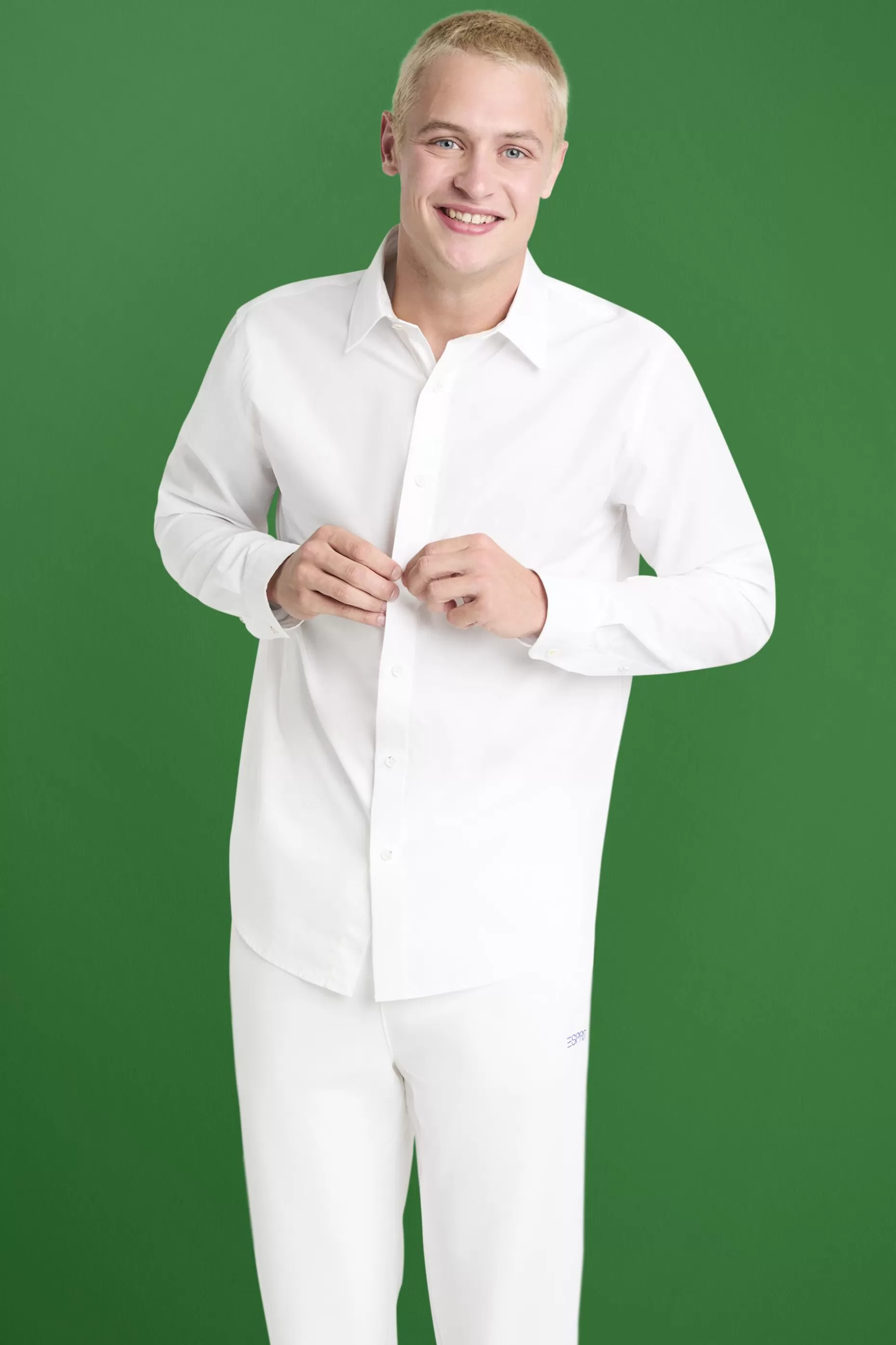 ESPRIT Cotton-Poplin Shirt at our Online Shop *Men Shirts