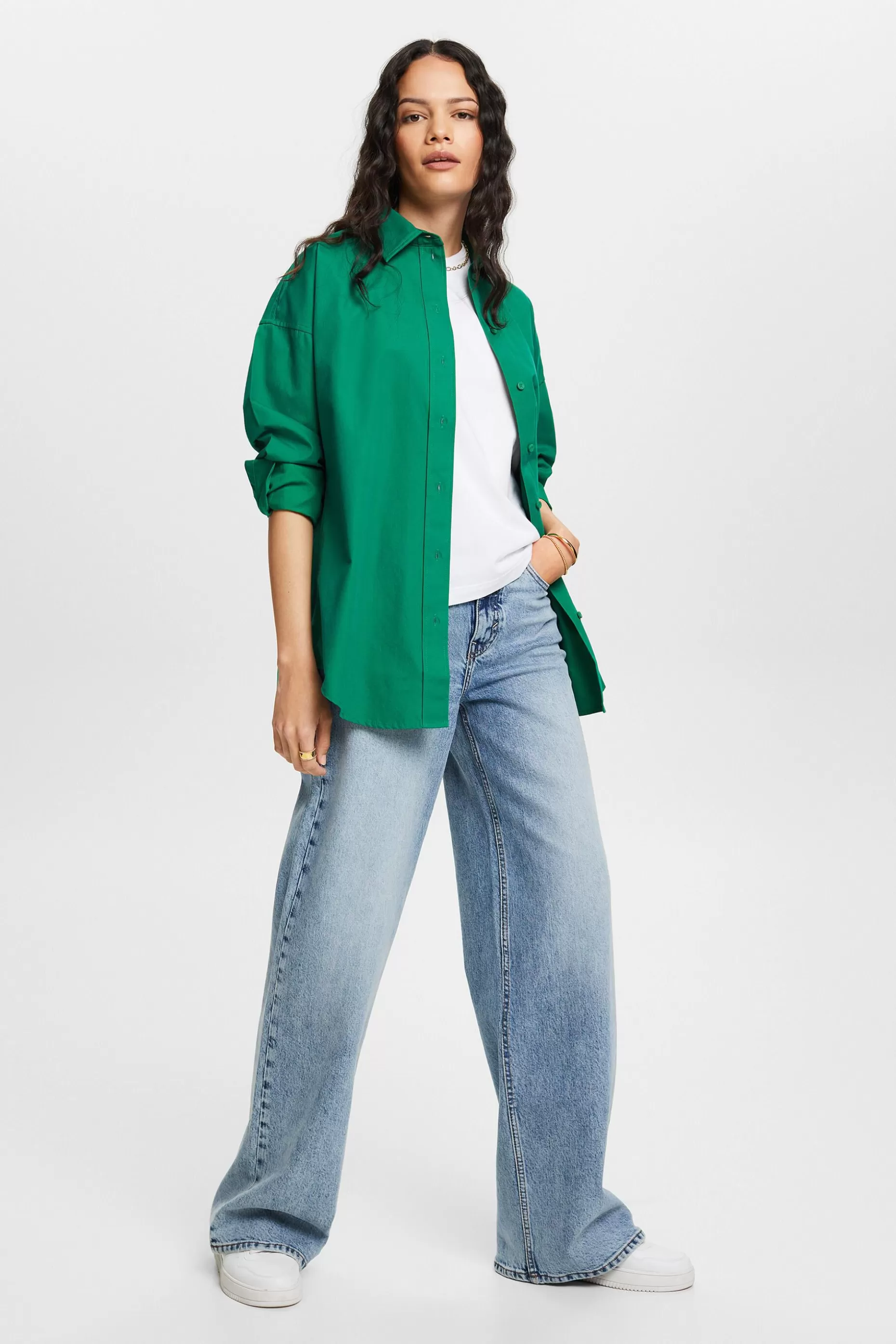 ESPRIT Cotton-Poplin Shirt at our Online Shop *Women Shirts + Blouses
