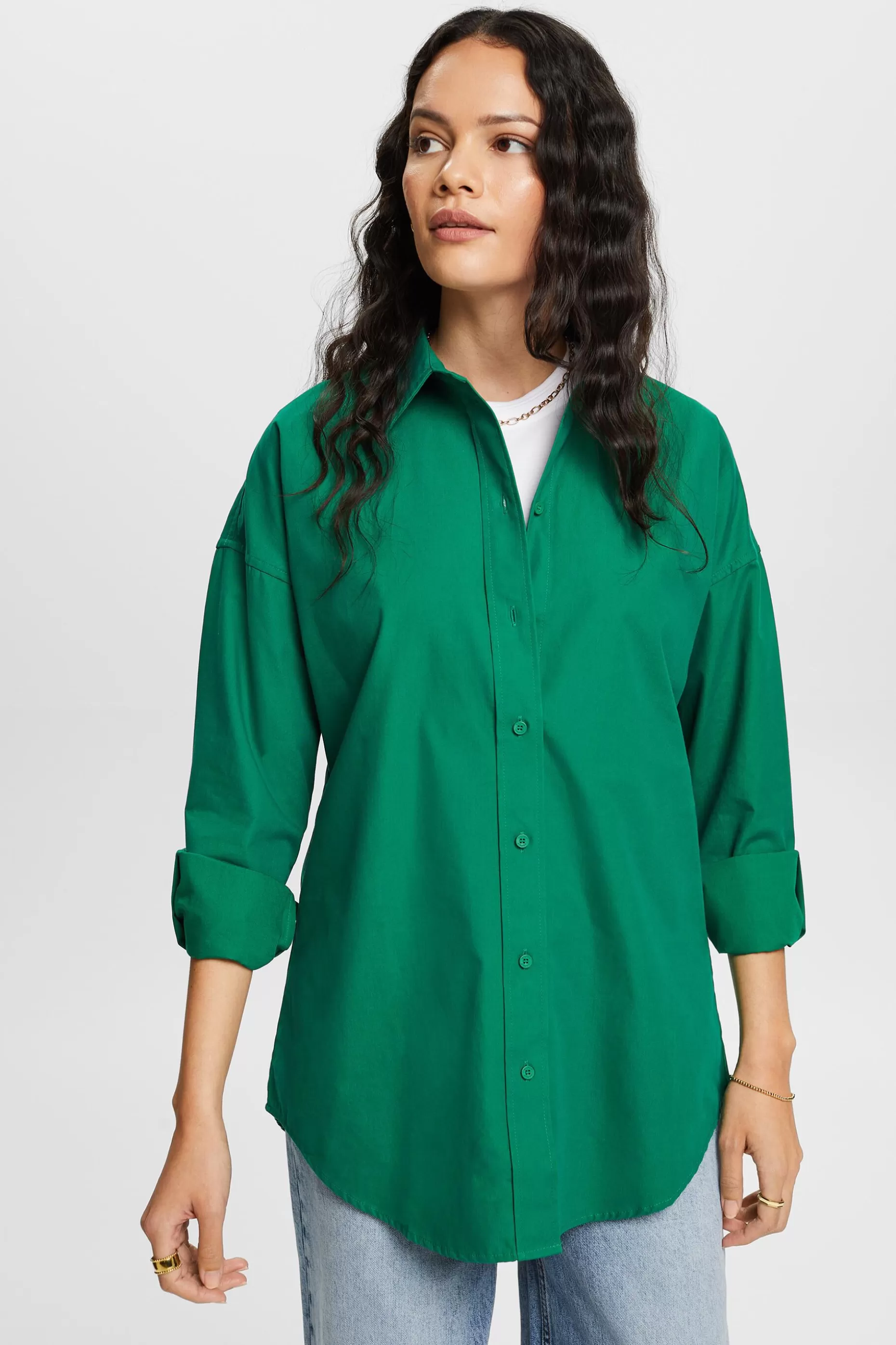 ESPRIT Cotton-Poplin Shirt at our Online Shop *Women Shirts + Blouses