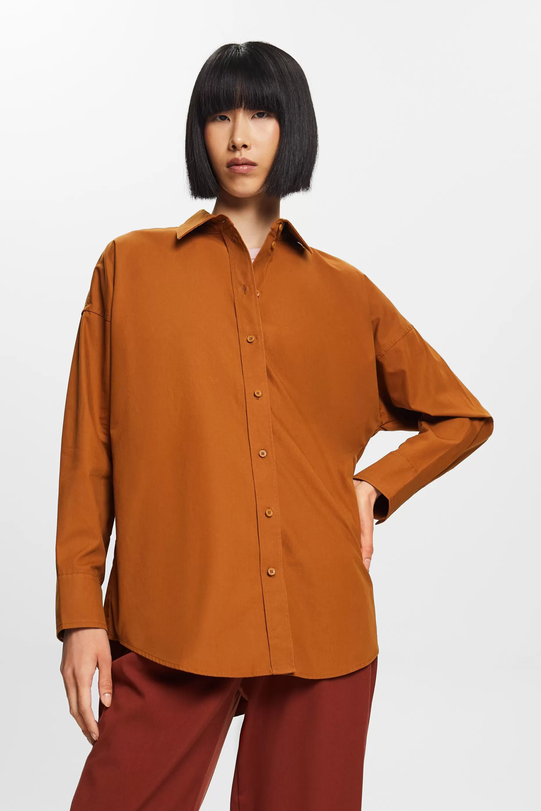 ESPRIT Cotton-Poplin Shirt at our Online Shop *Women Shirts + Blouses