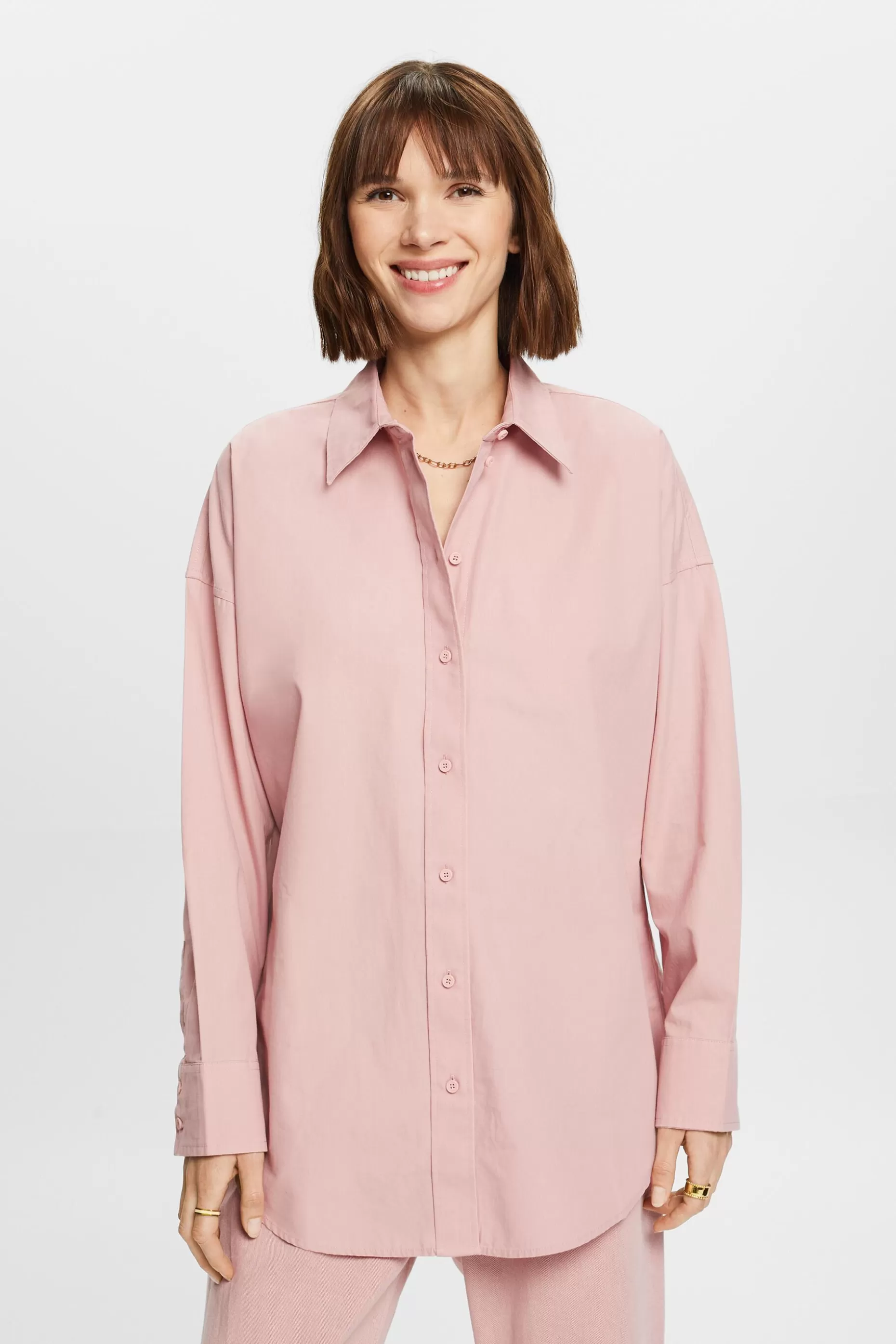 ESPRIT Cotton-Poplin Shirt at our Online Shop *Women Shirts + Blouses