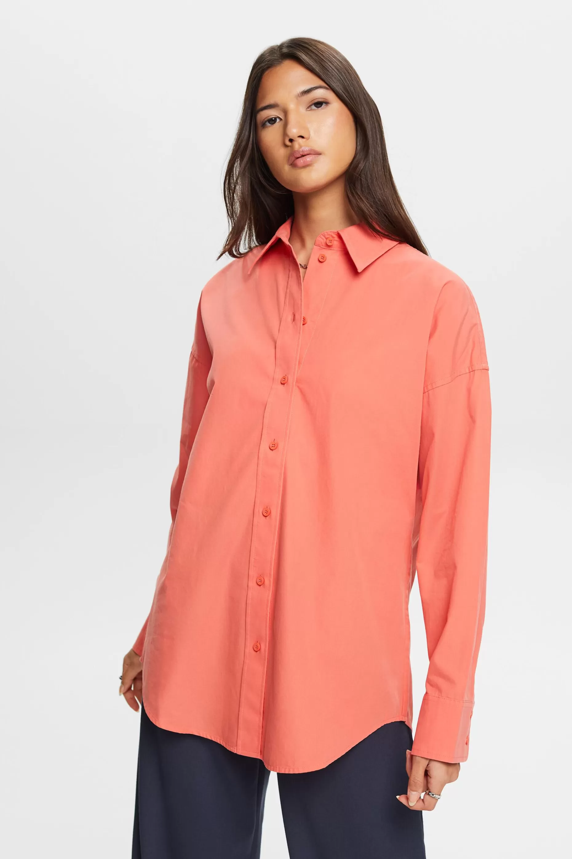 ESPRIT Cotton-Poplin Shirt at our Online Shop *Women Shirts + Blouses