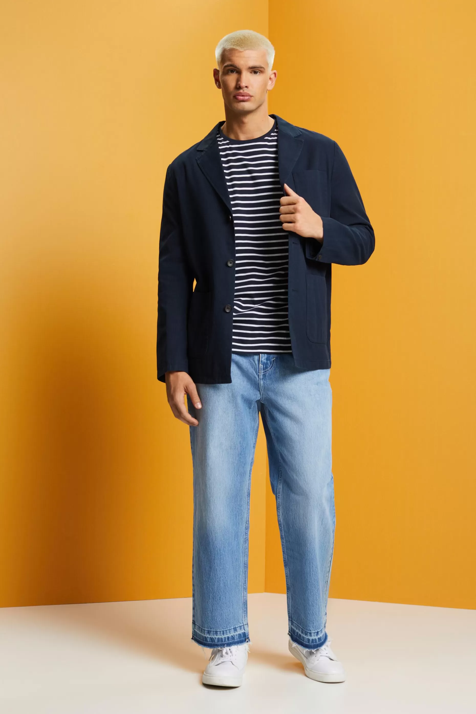 ESPRIT Cotton-Twill Blazer Jacket at our Online Shop *Men Tops